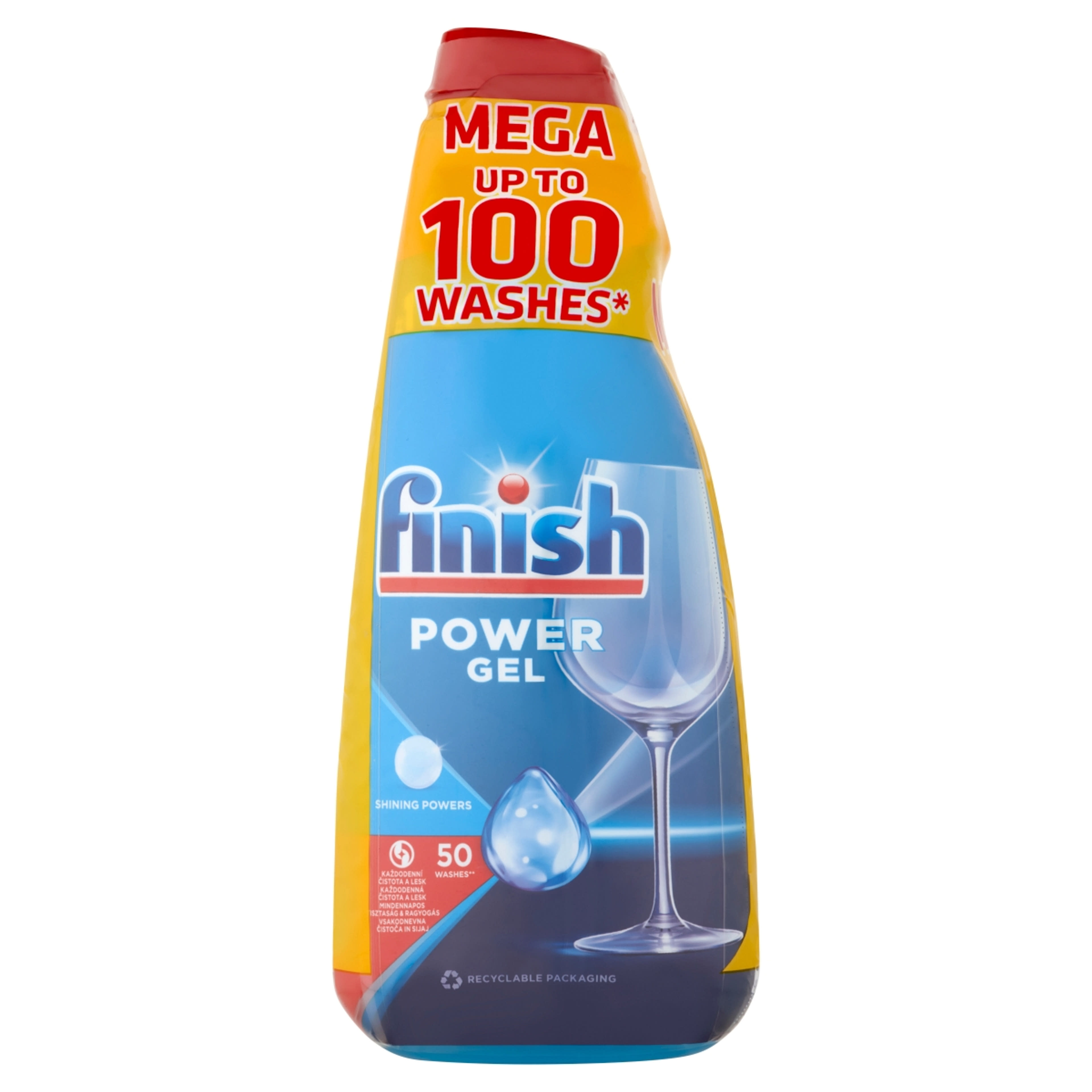 Finish Power gépi mosogató gél 100 mosás, 2x1000 ml - 2000 ml