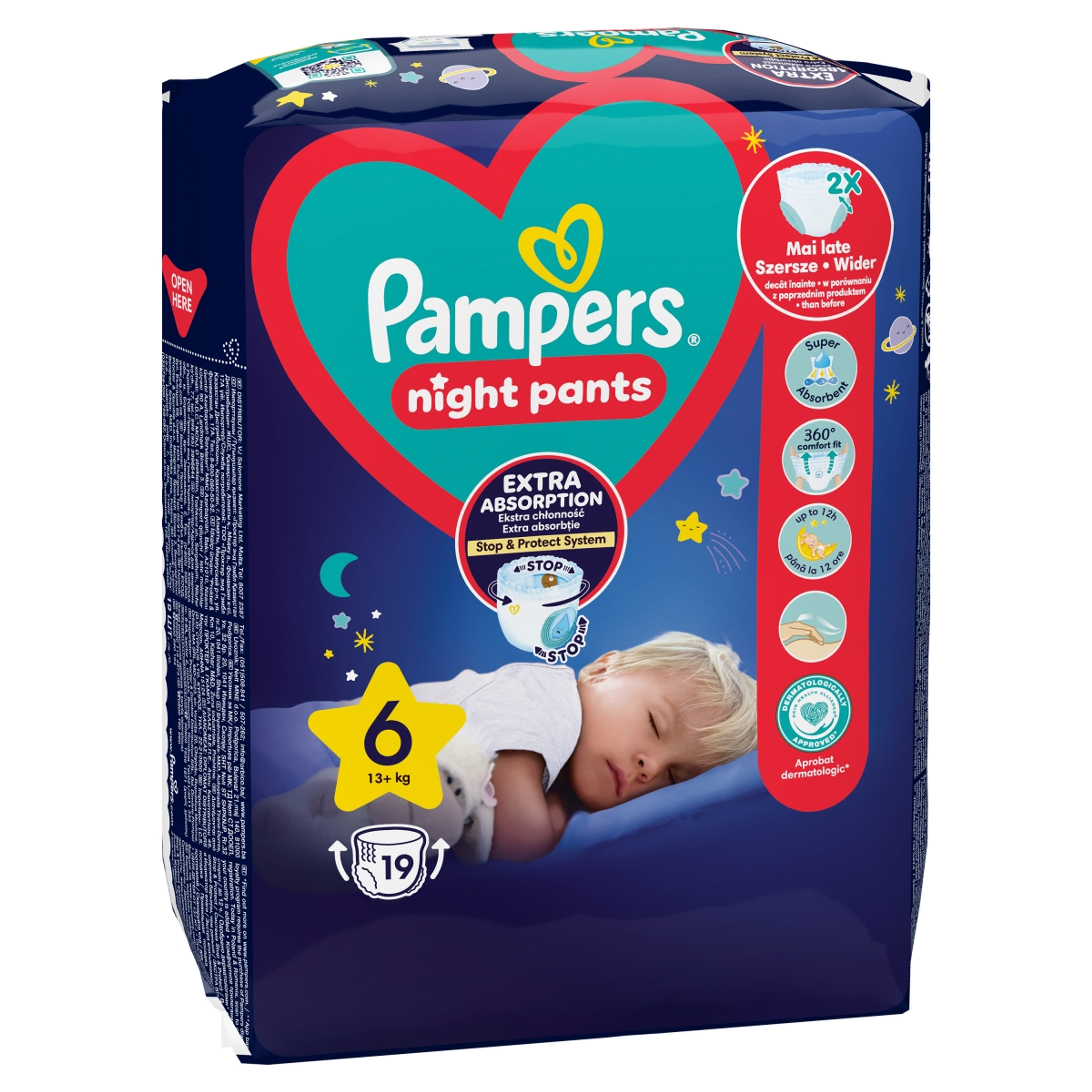 Pampers Night Pants 6-os 15+ kg - 19 db-2
