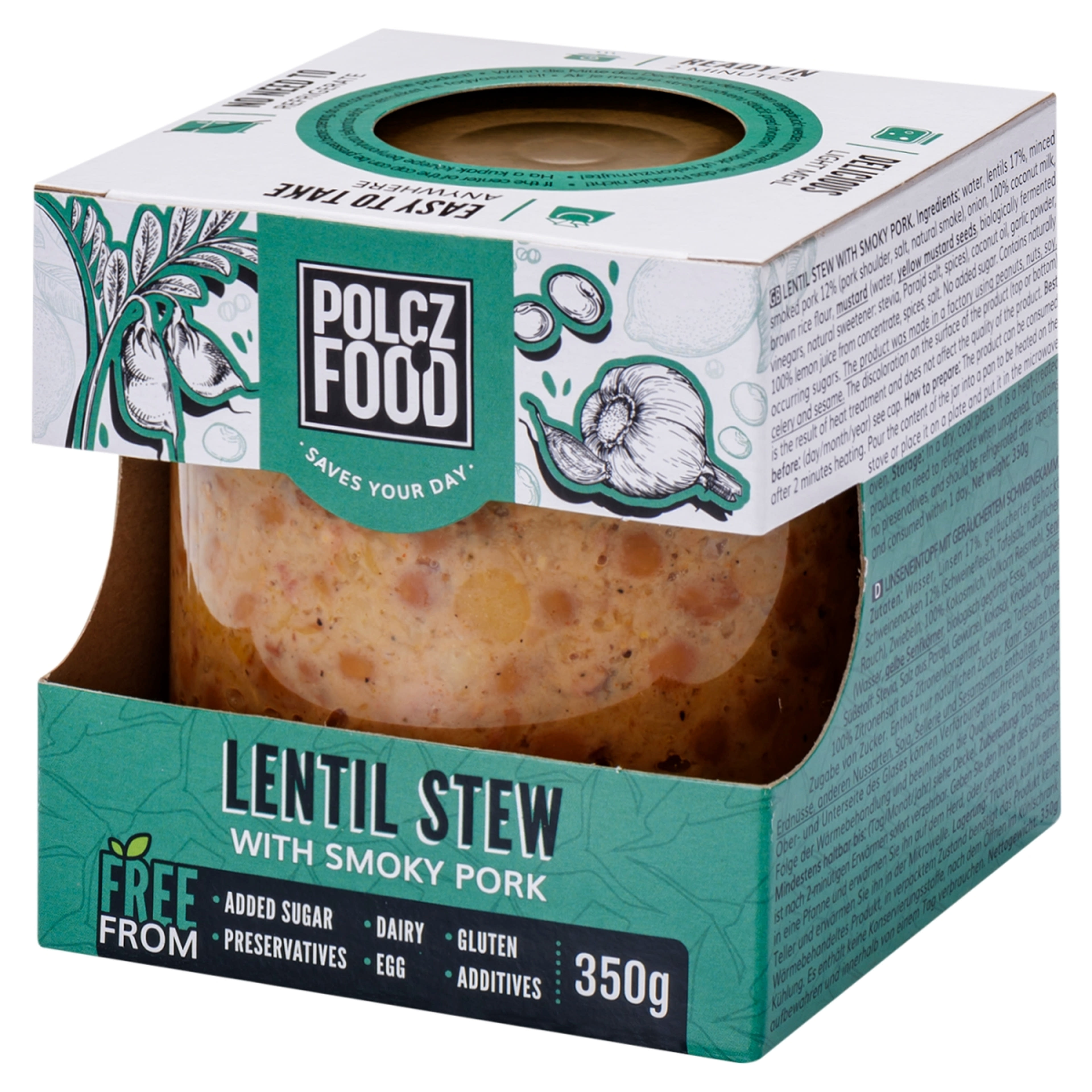 Polcz lencsefőzelék füstölt tarjával - 350 g-1