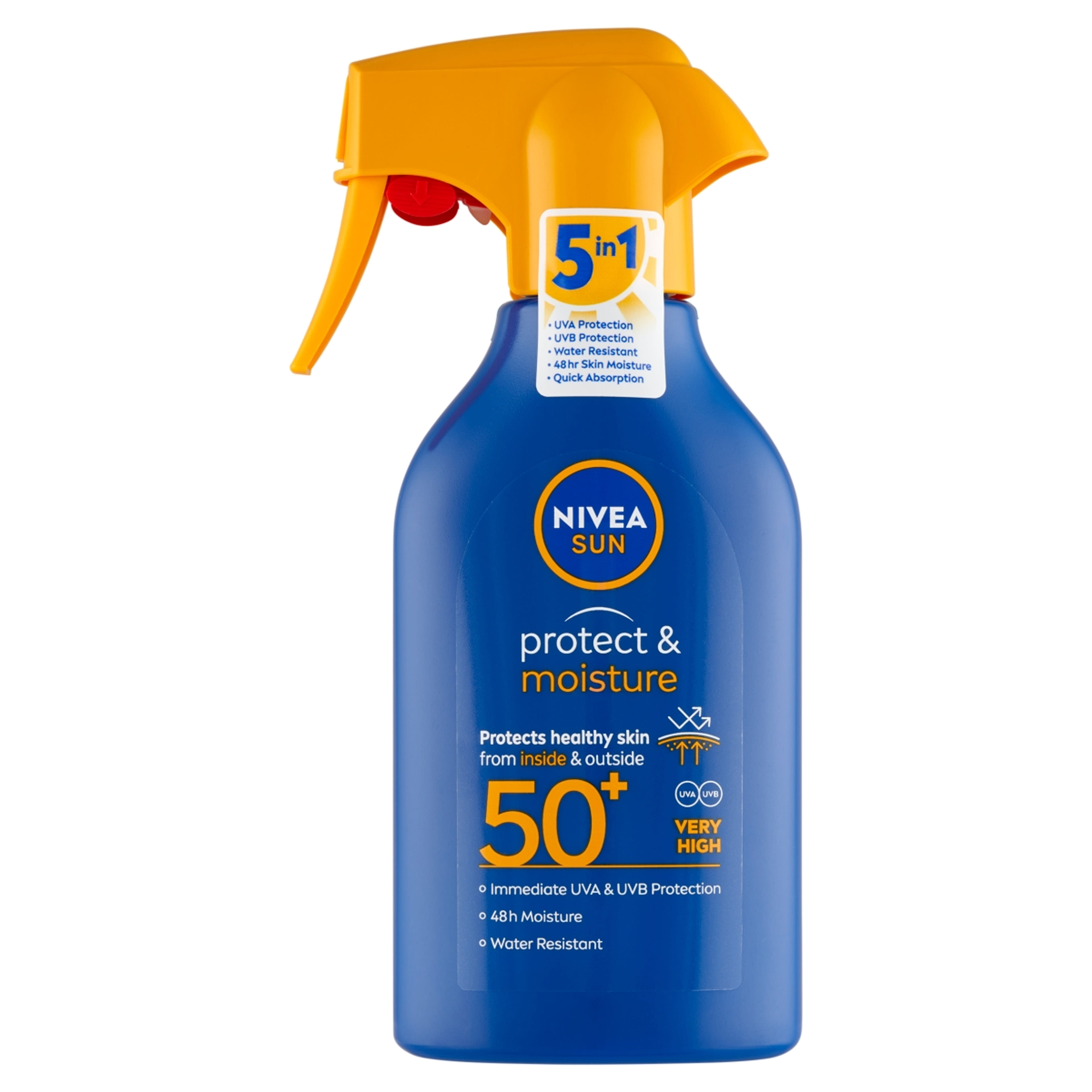Nivea Sun Protect & Moisture szórófejes naptej F50+ - 270 ml
