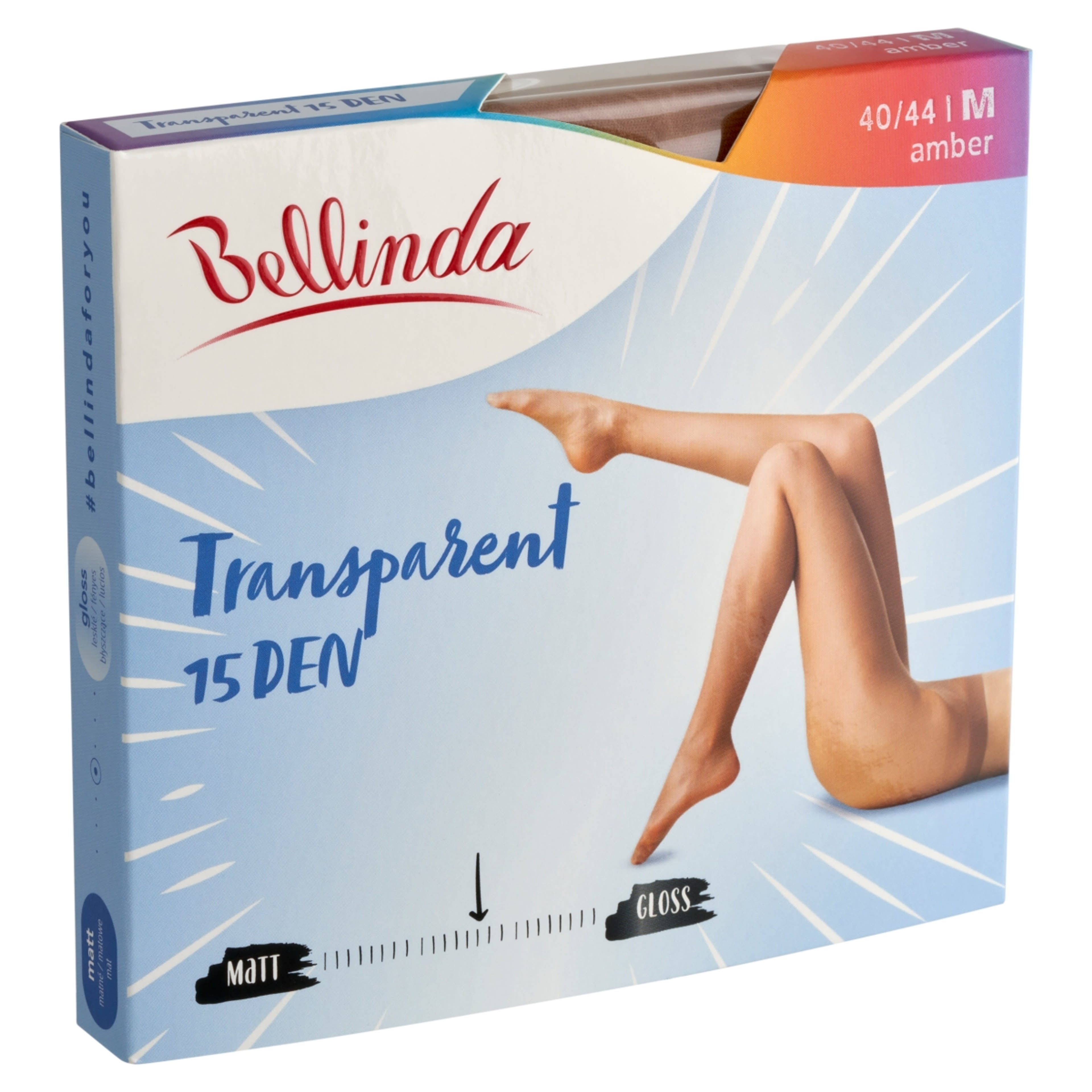 Bellinda Transparent 15 Den Amber M Harisnya - 1 db-2
