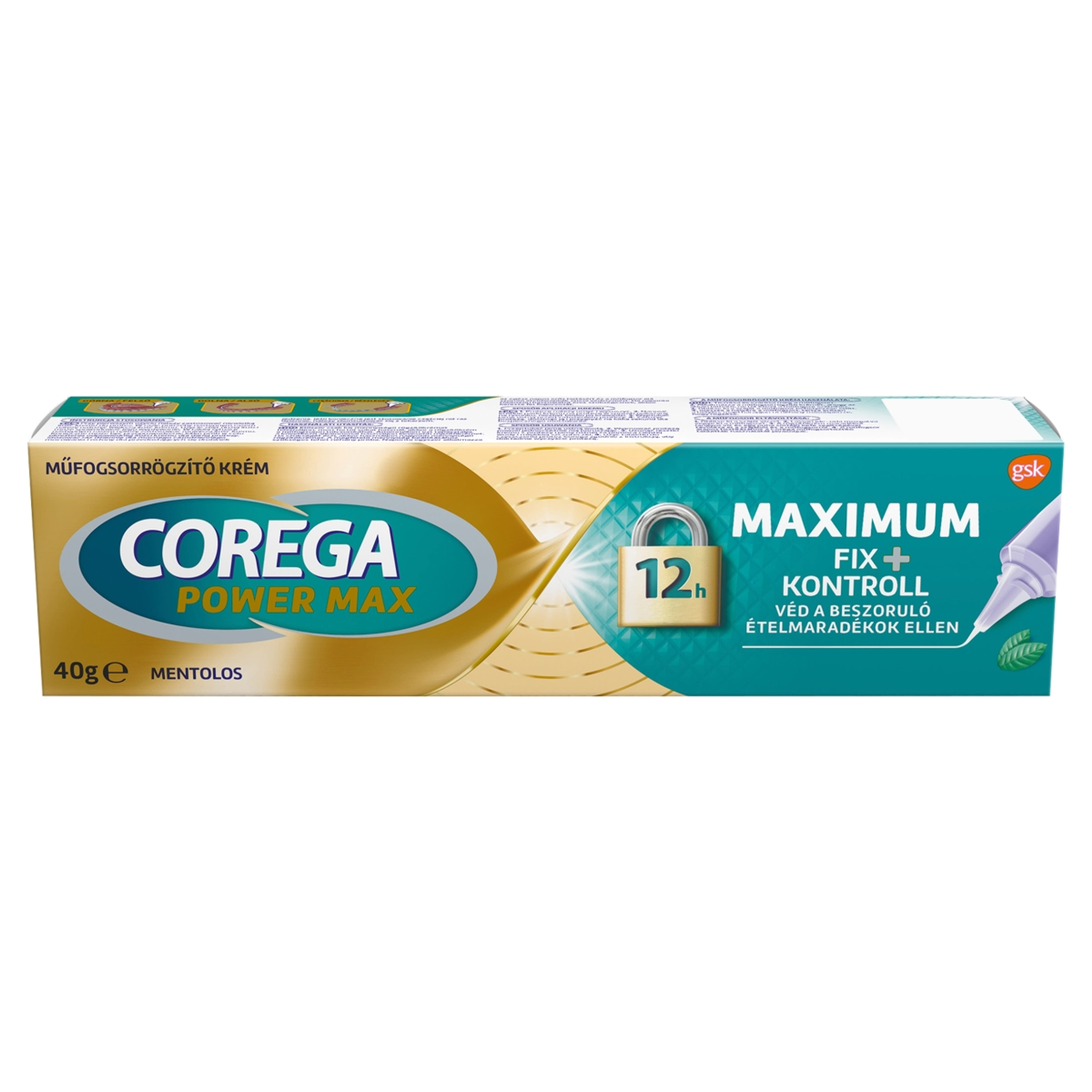 Corega Maximum Kontroll Minty műfogsorrögzítő - 40 g-1