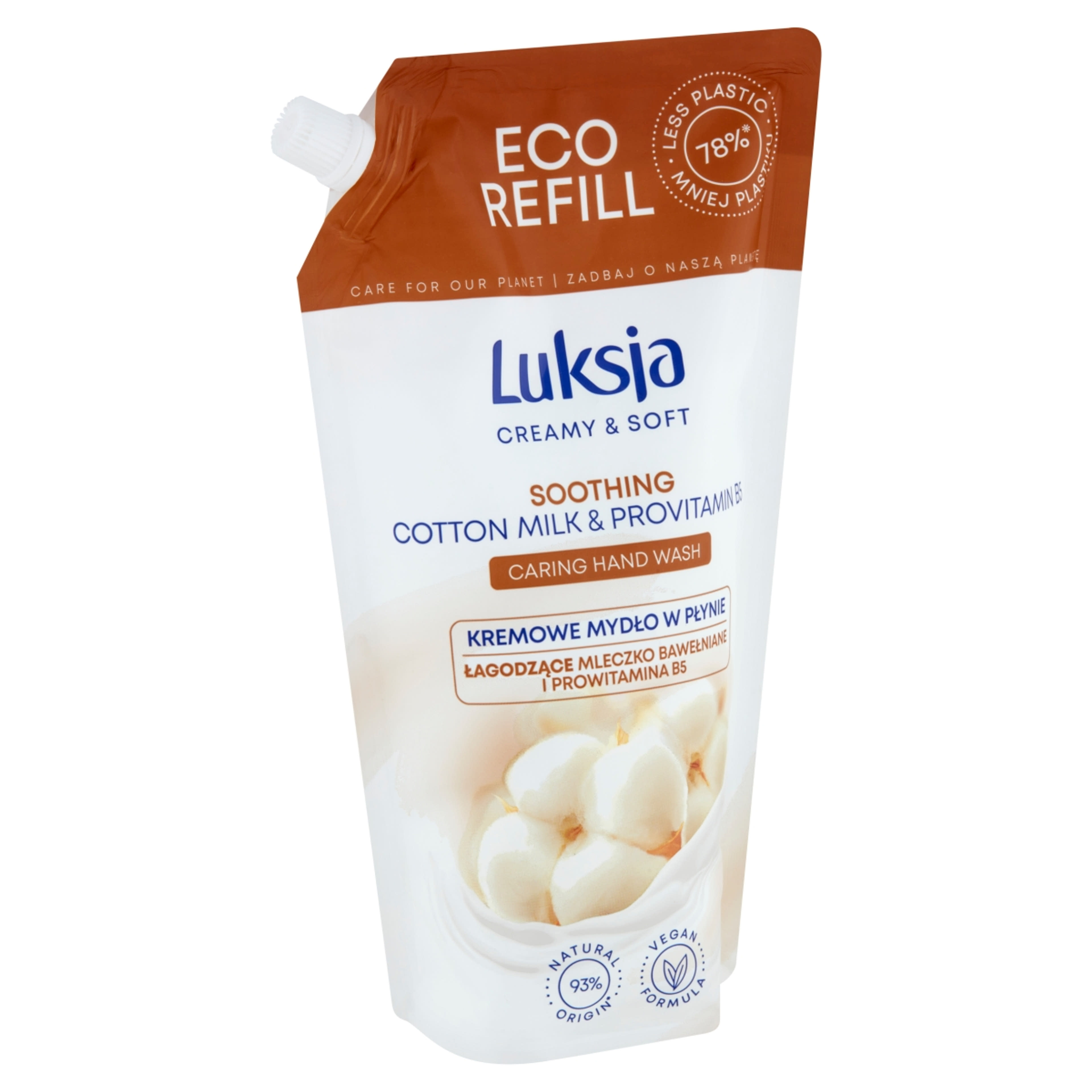 Luksja Creamy & Soft folyékony szappan nyugtató pamuttejjel & B5 provitaminnal - 900 ml-3