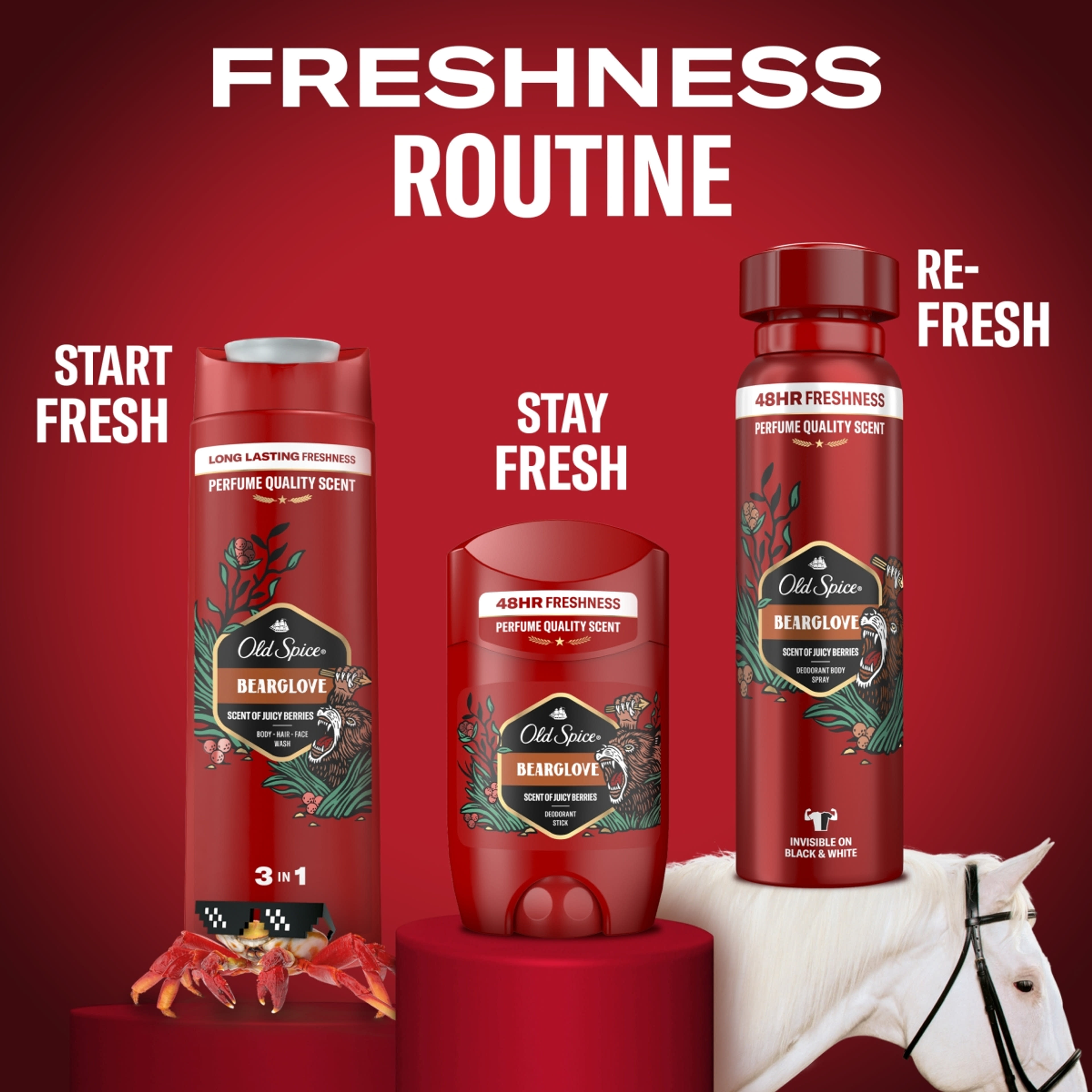 Old Spice Bearglove férfi tusfürdő - 400 ml-8