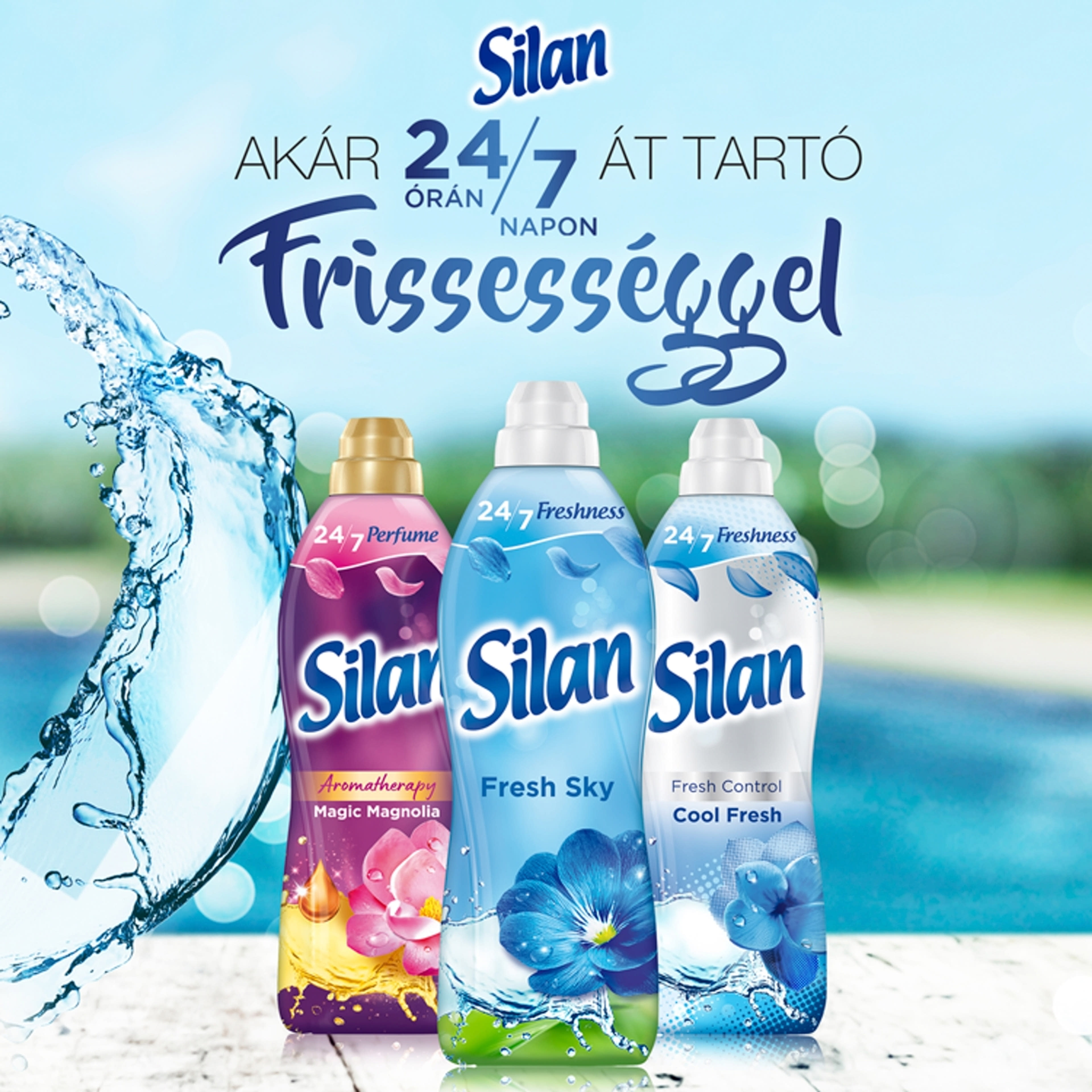 Silan Freshness Fresh Sky öblítő 76 mosás - 1672 ml-4