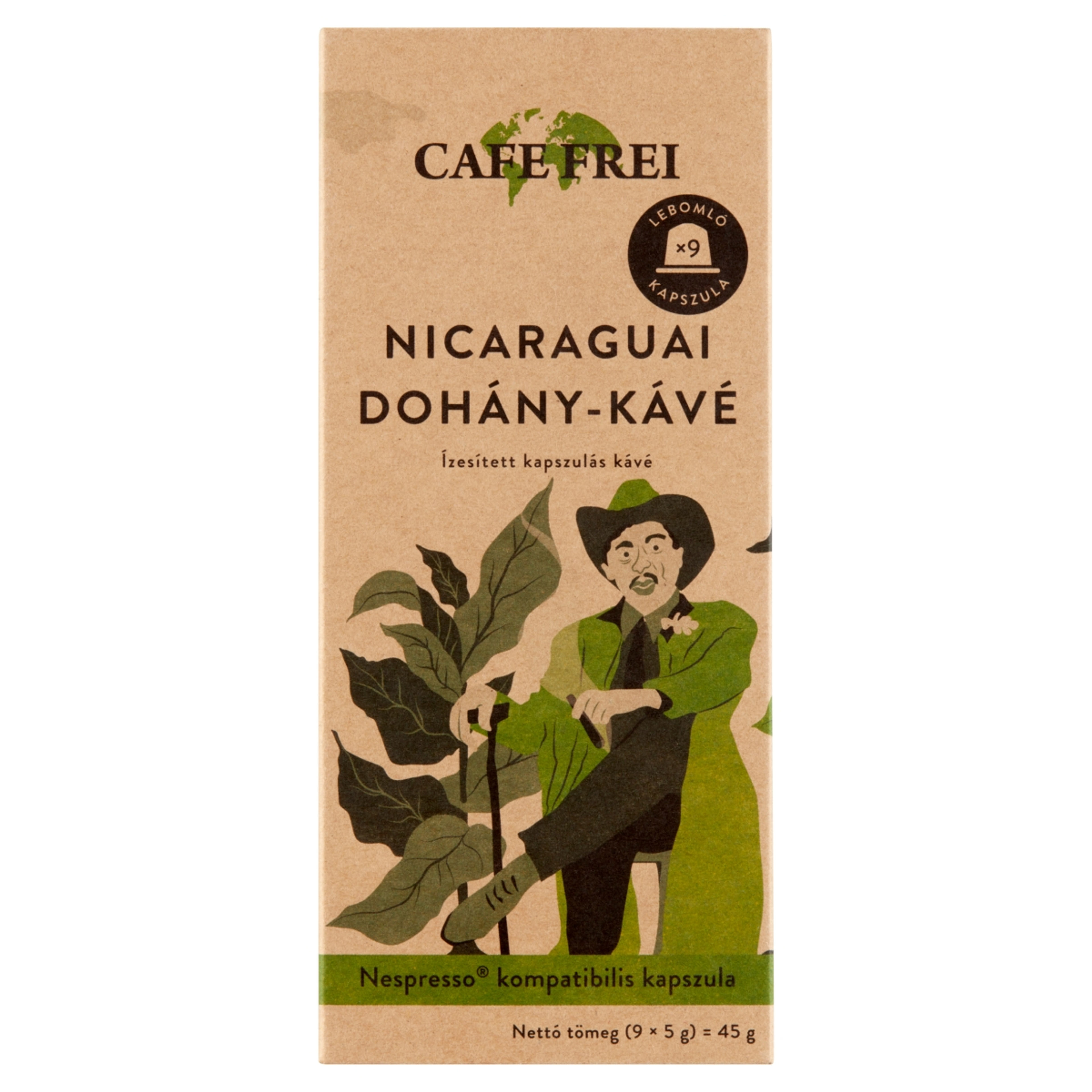 Cafe Frei Nicaraguai Dohány-kávé ízesített kapszulás kávé - 45 g