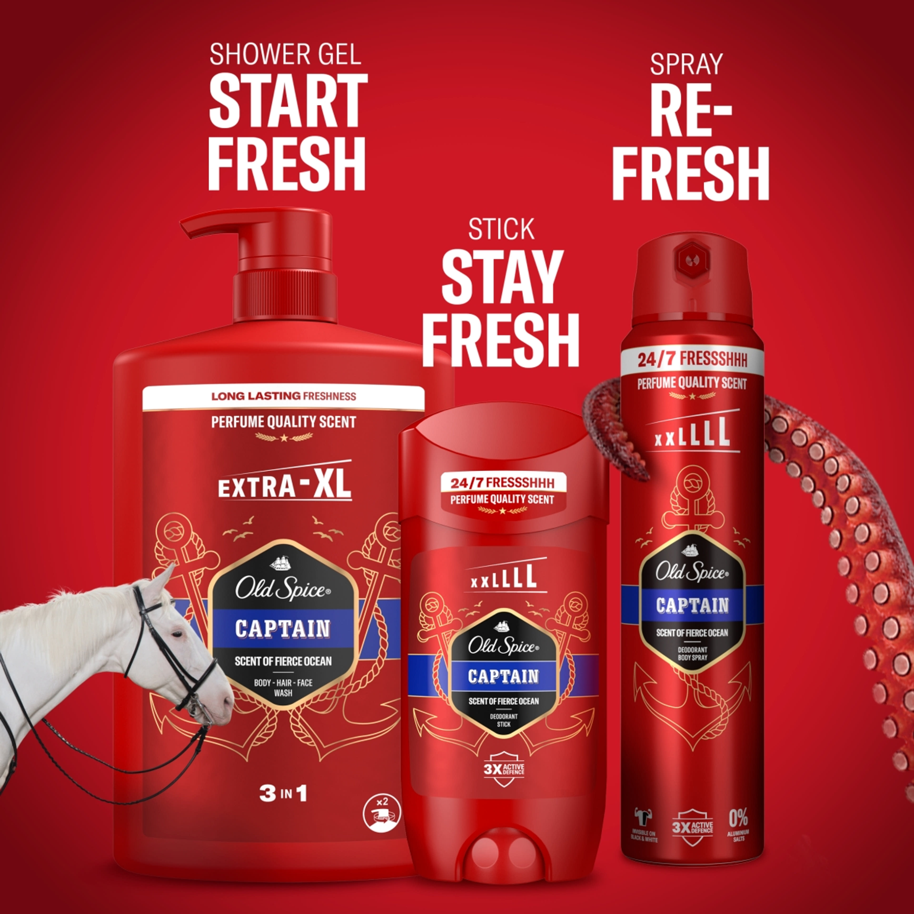 Old Spice Captain tusfürdő - 1000 ml-9