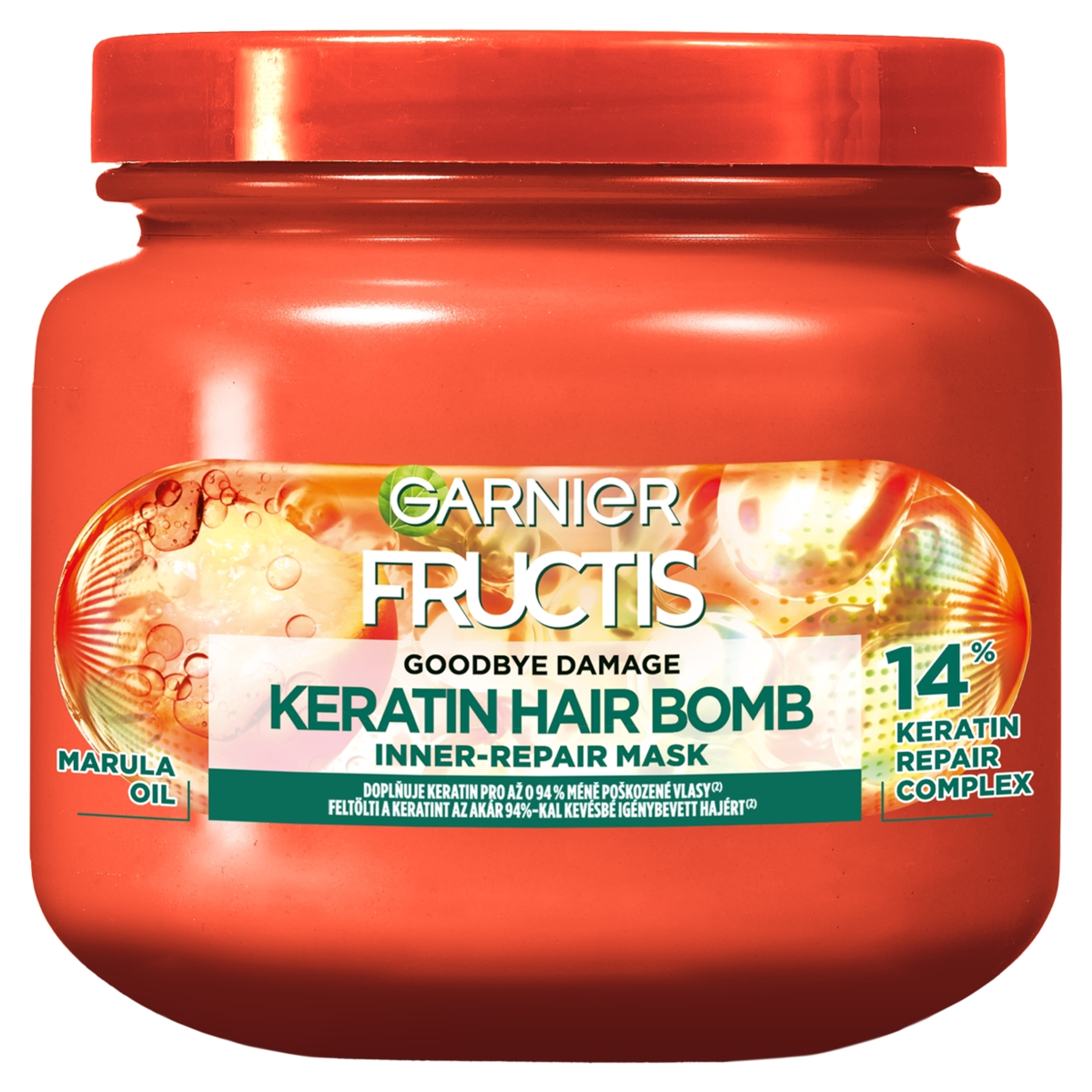Garnier Fructis Goodbye Damage Keratin Hair Bomb hajmaszk - 320 ml