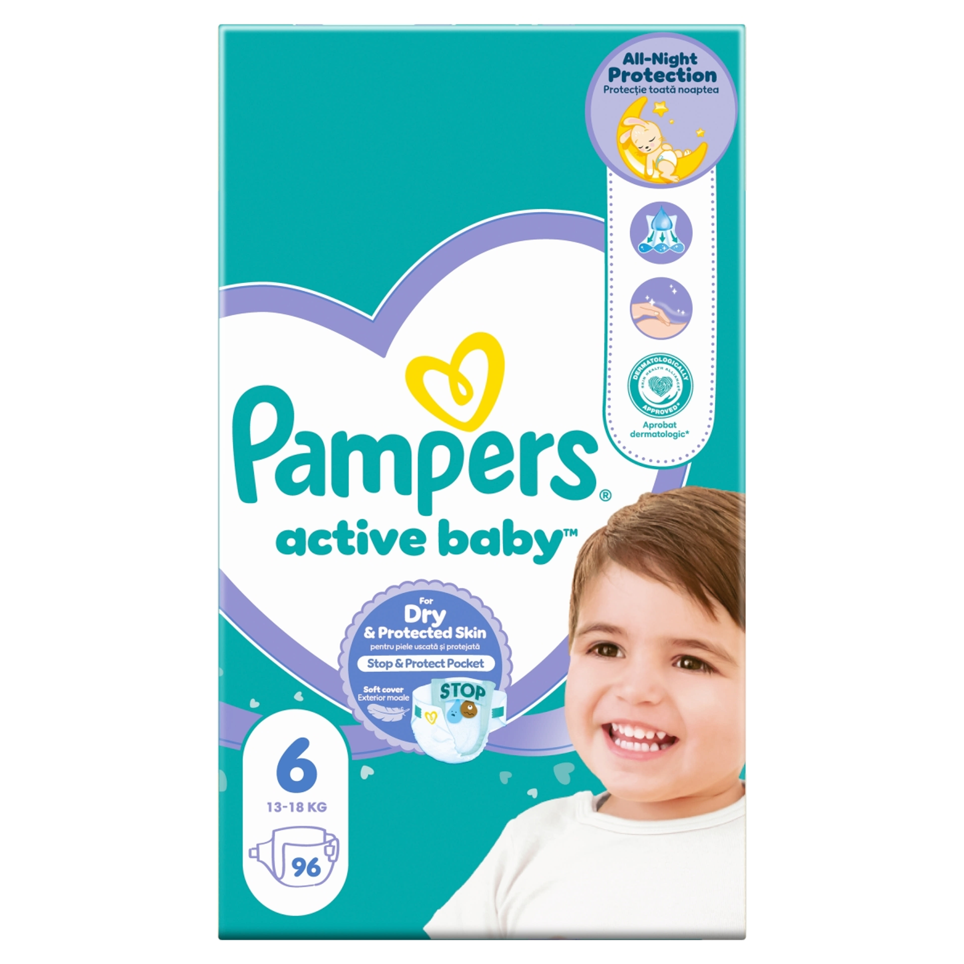 Pampers active baby mega pack+ 6-os 13-18kg - 96 db-3