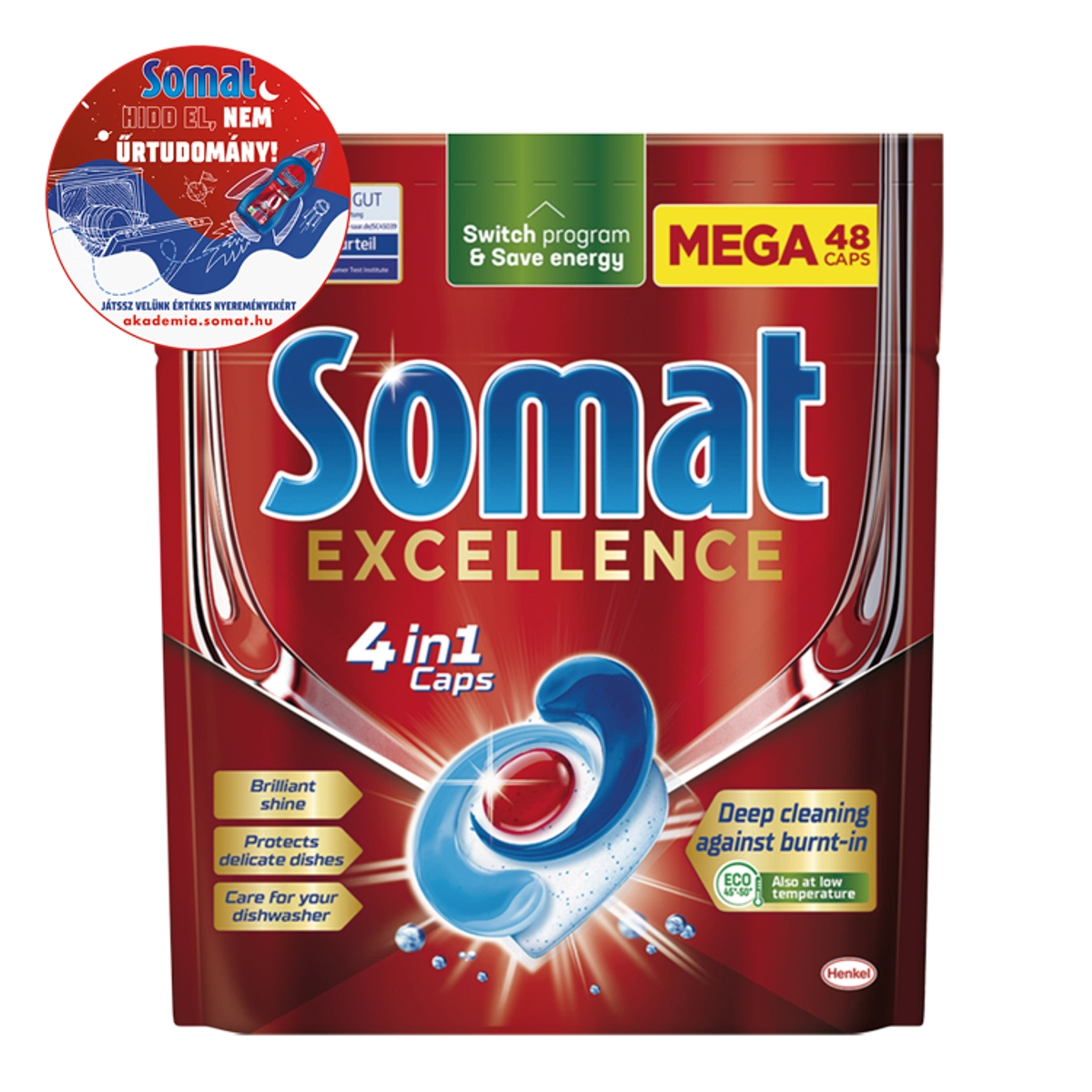 Somat Excellence gépi mosogatószer kapszula - 48 db