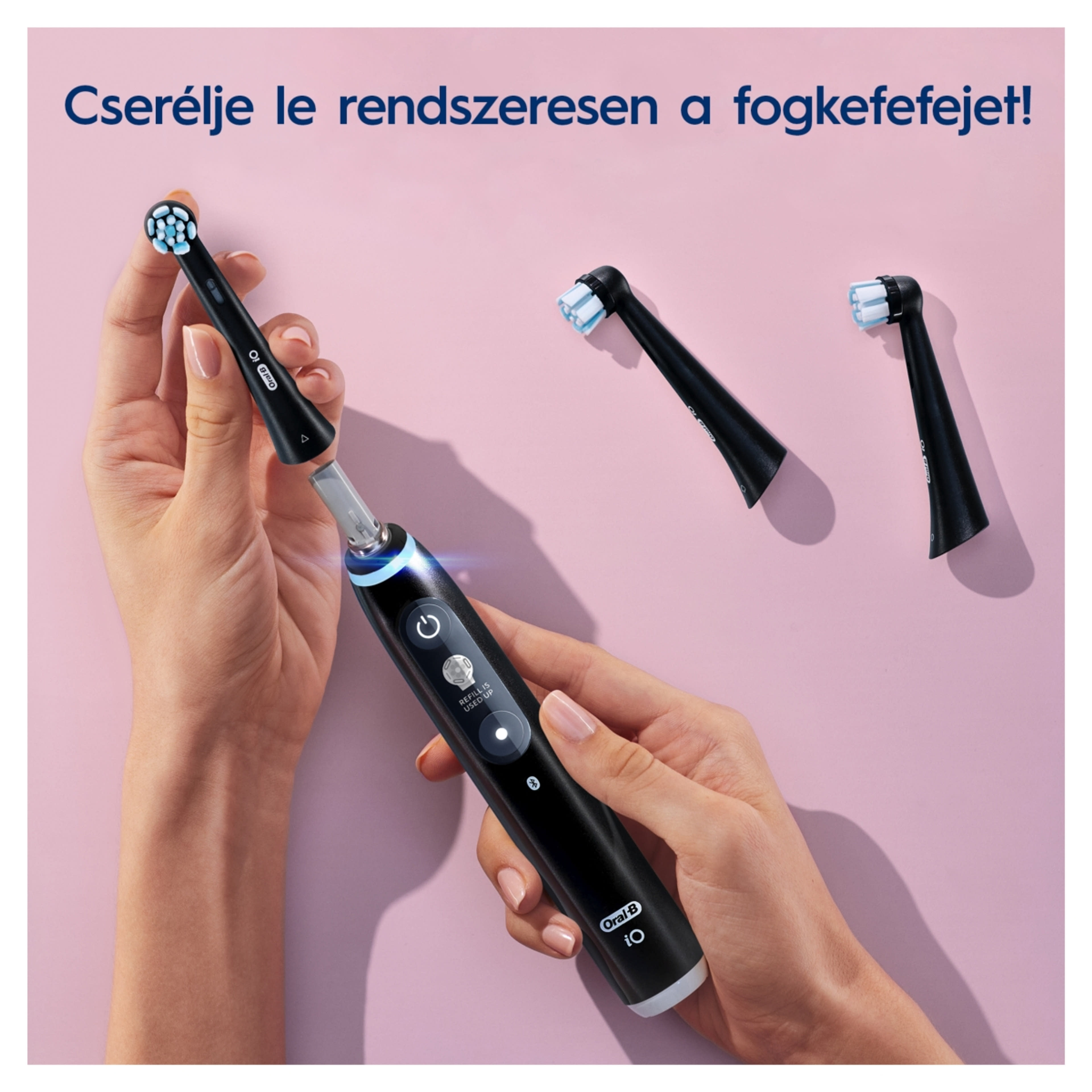 Oral-B iO Gentle Care fogkefefej, fekete - 4 db-8