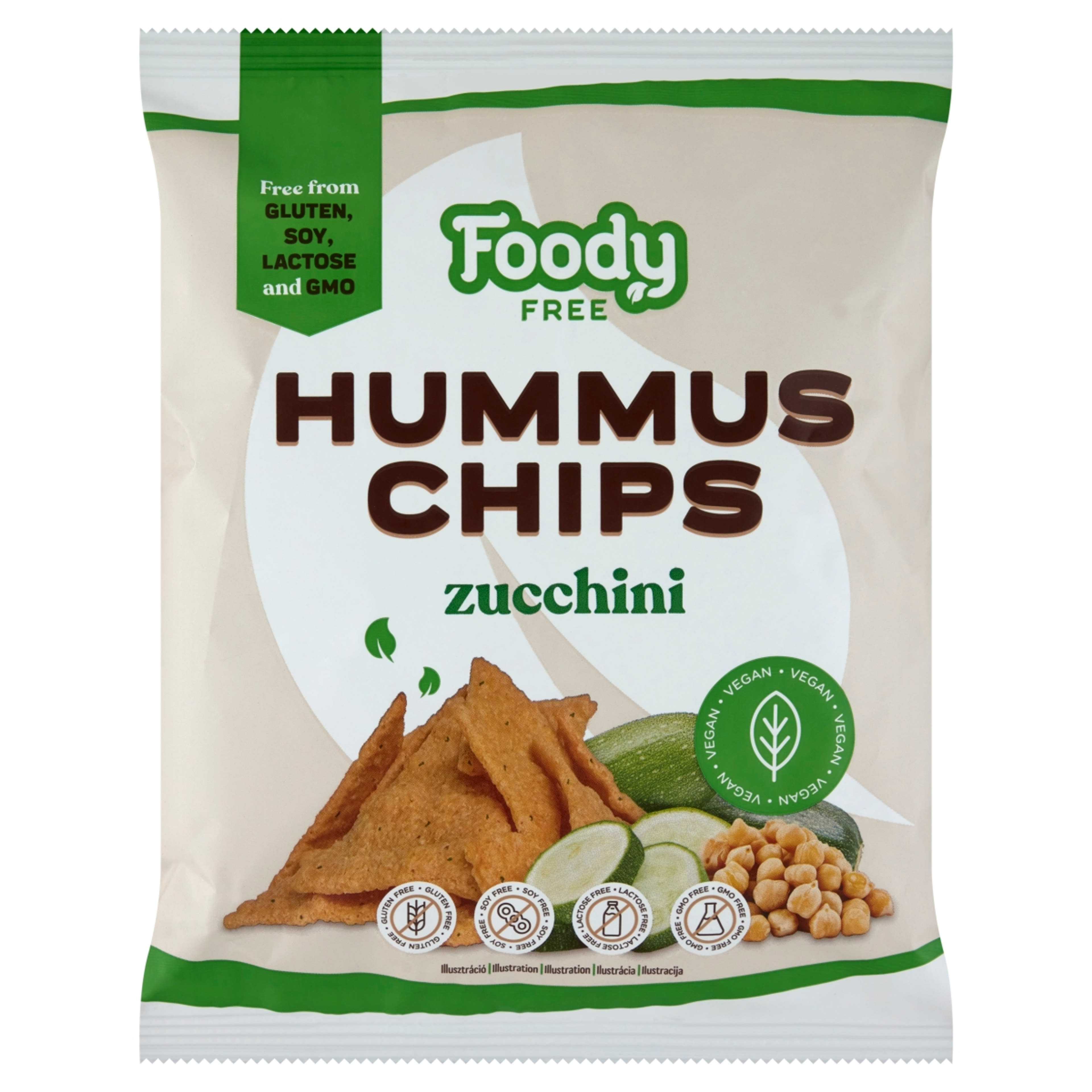 Foody free hummus chips cukkinivel 50 g