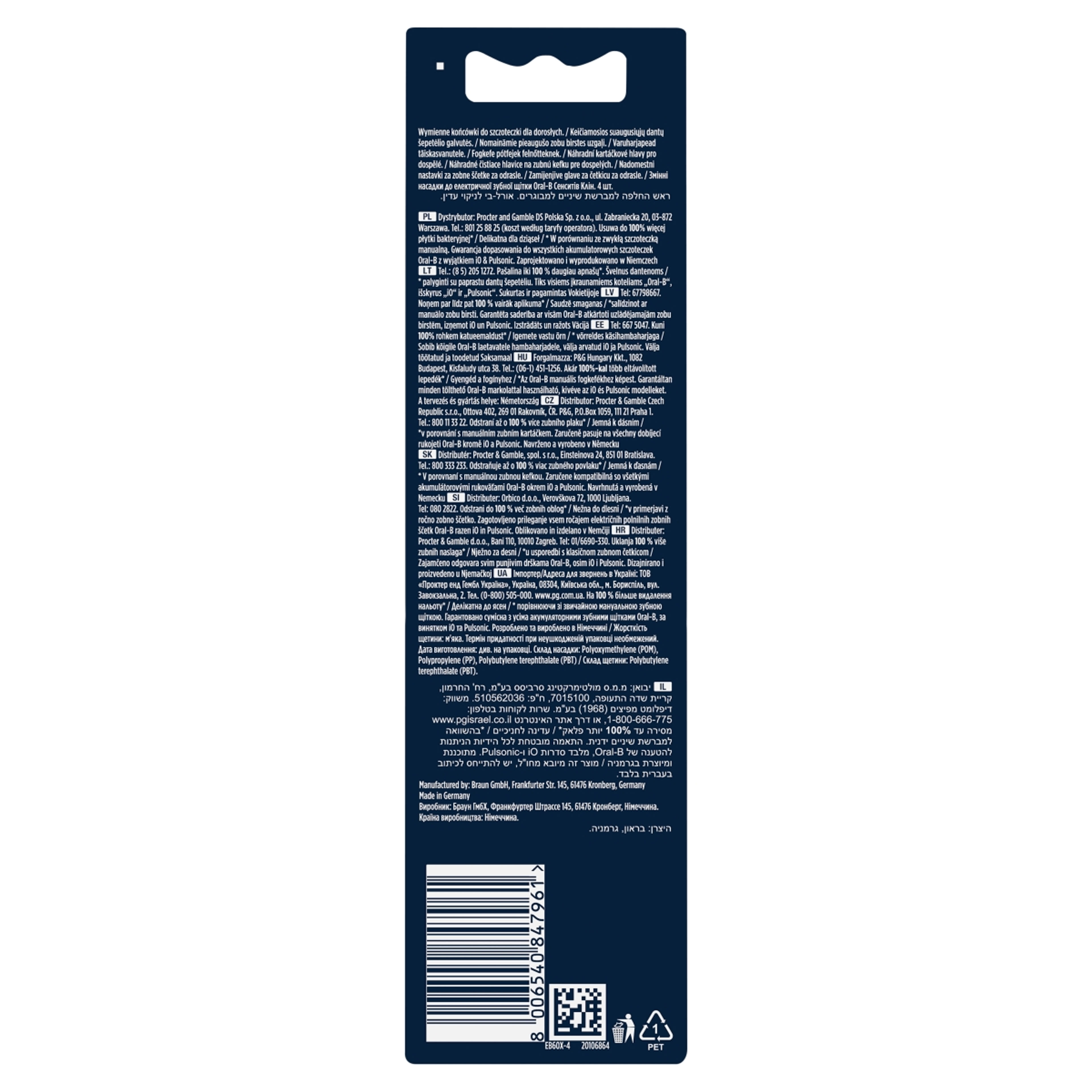 Oral-B Pro Sensitive Clean fogkefefej -  4 db-3