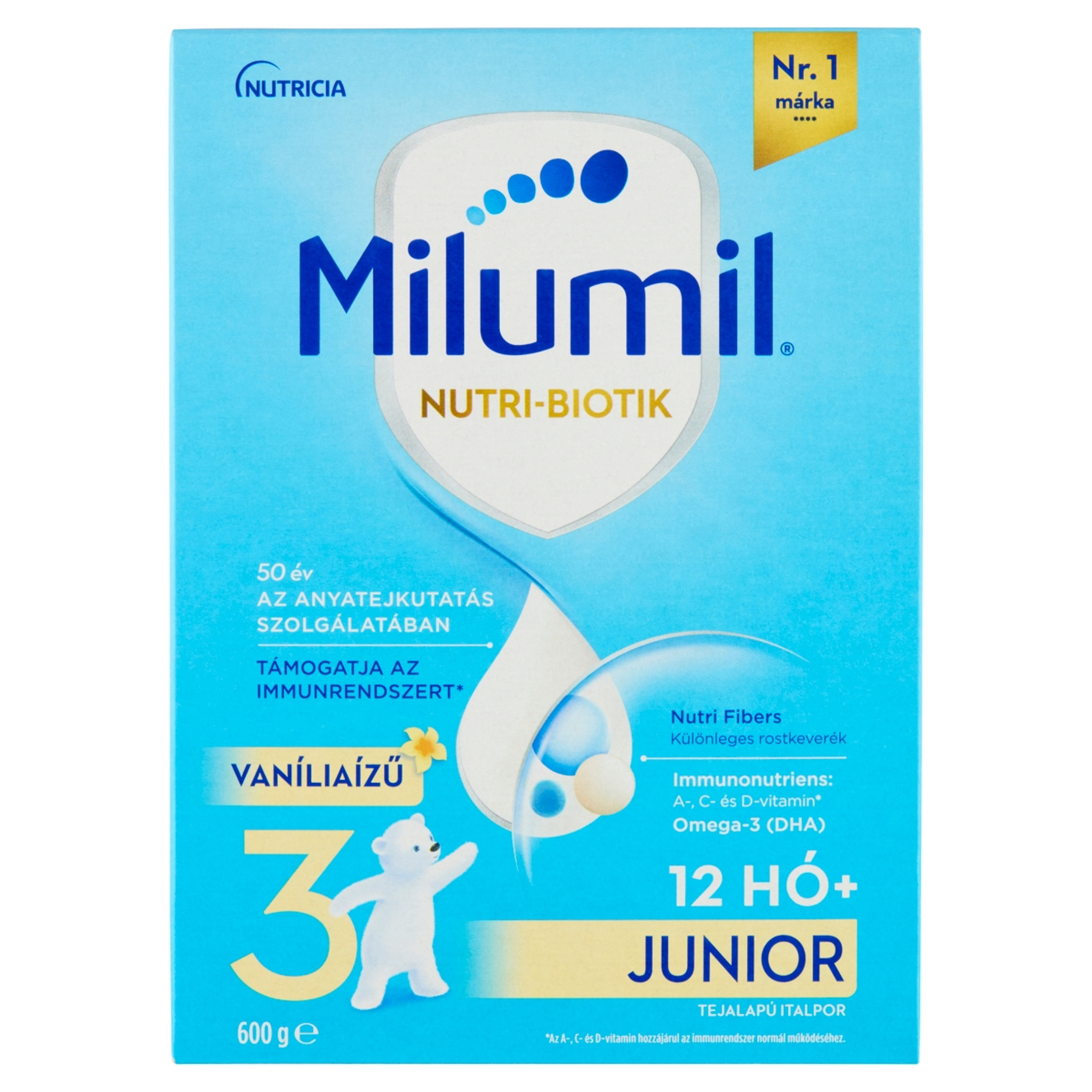 Milumil 3 Vaníliaízű Junior ital 12 hónapos kortól - 600 g-1