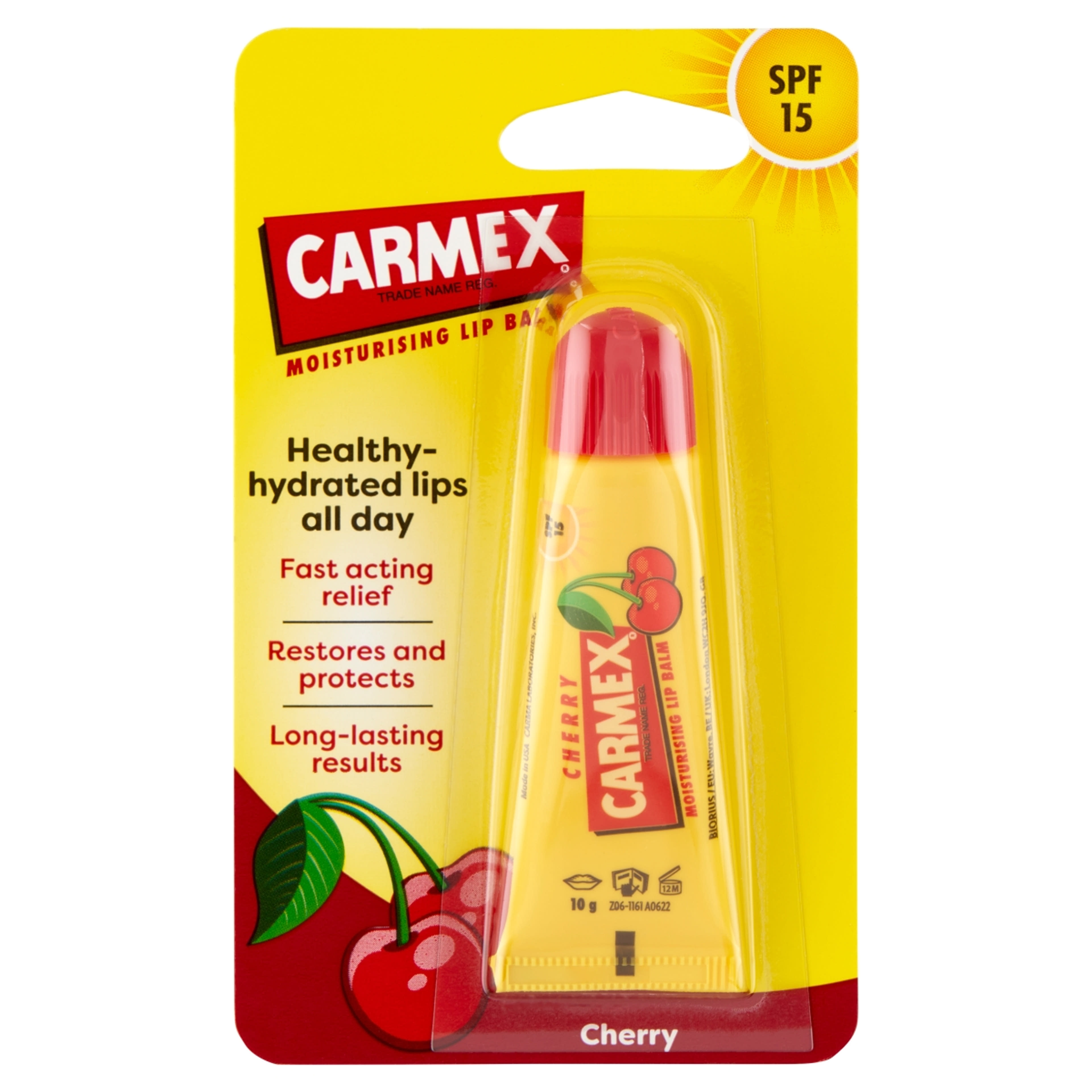 Carmex tubusos,cseresznyés ajakápoló - 10 g