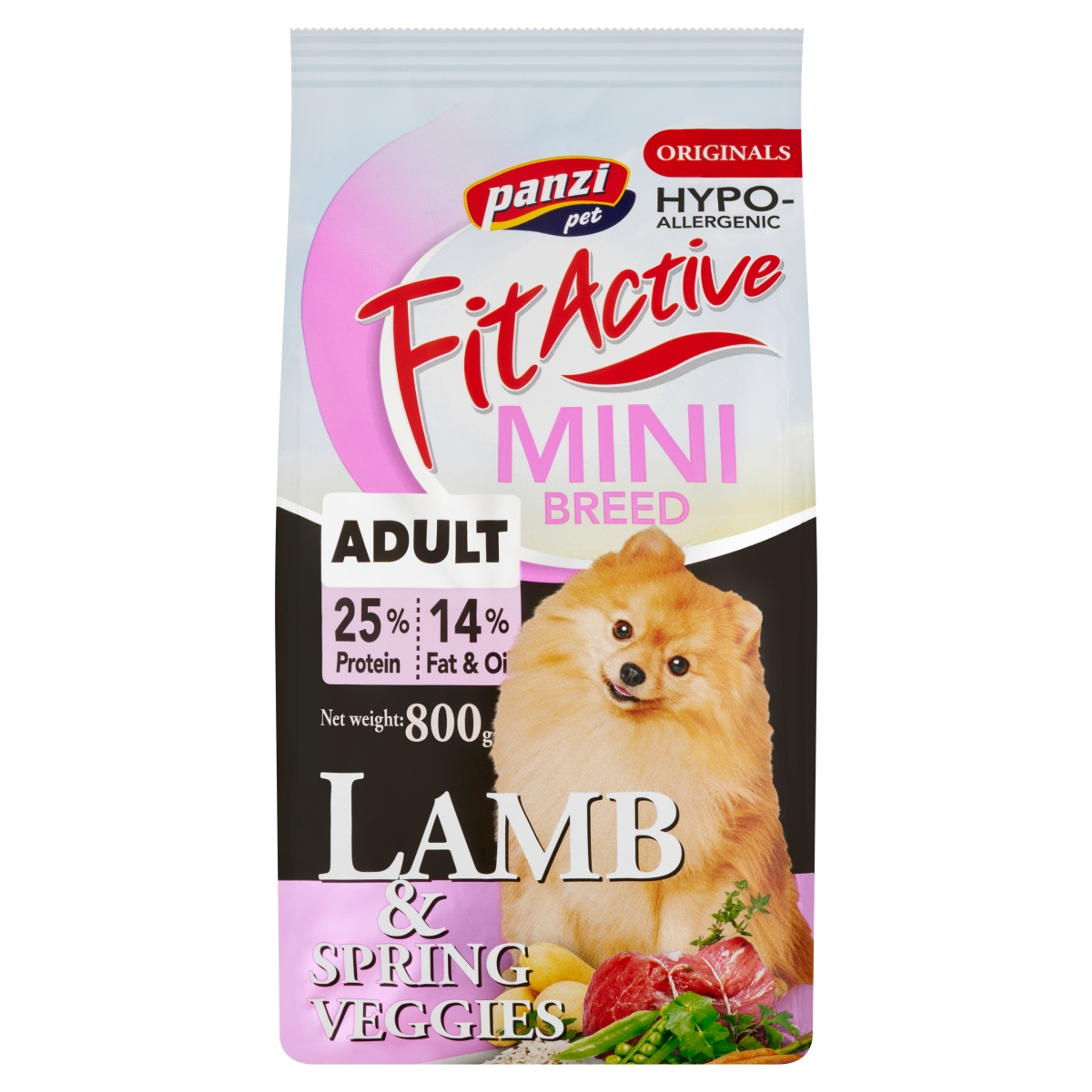 FitActive Originals Adult Mini Hypoallergenic bárány szárazeledel kutyák részére - 800 g-1