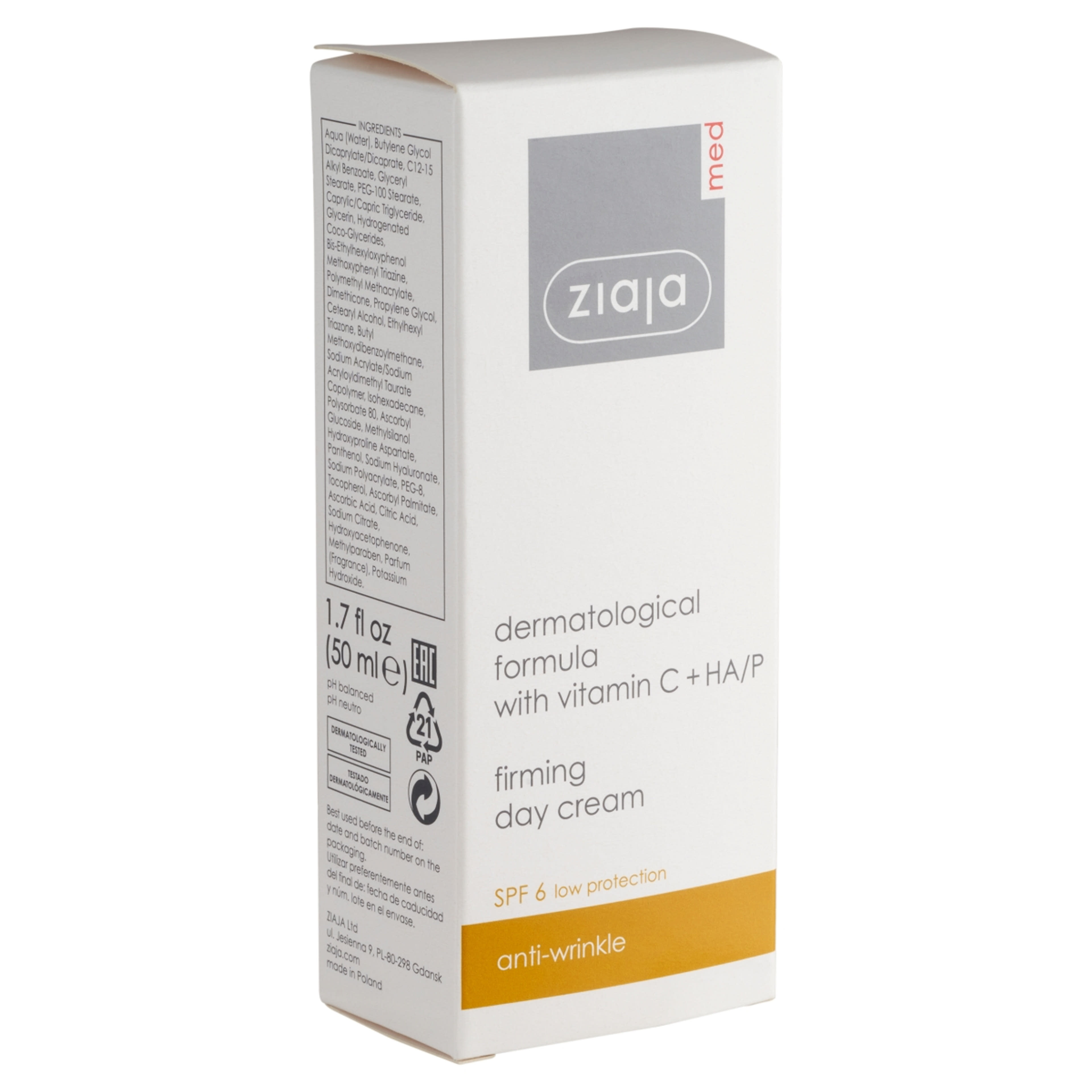 Ziaja Med C-vitaminos ránctalanító, feszesítő nappali krém - 50 ml-2