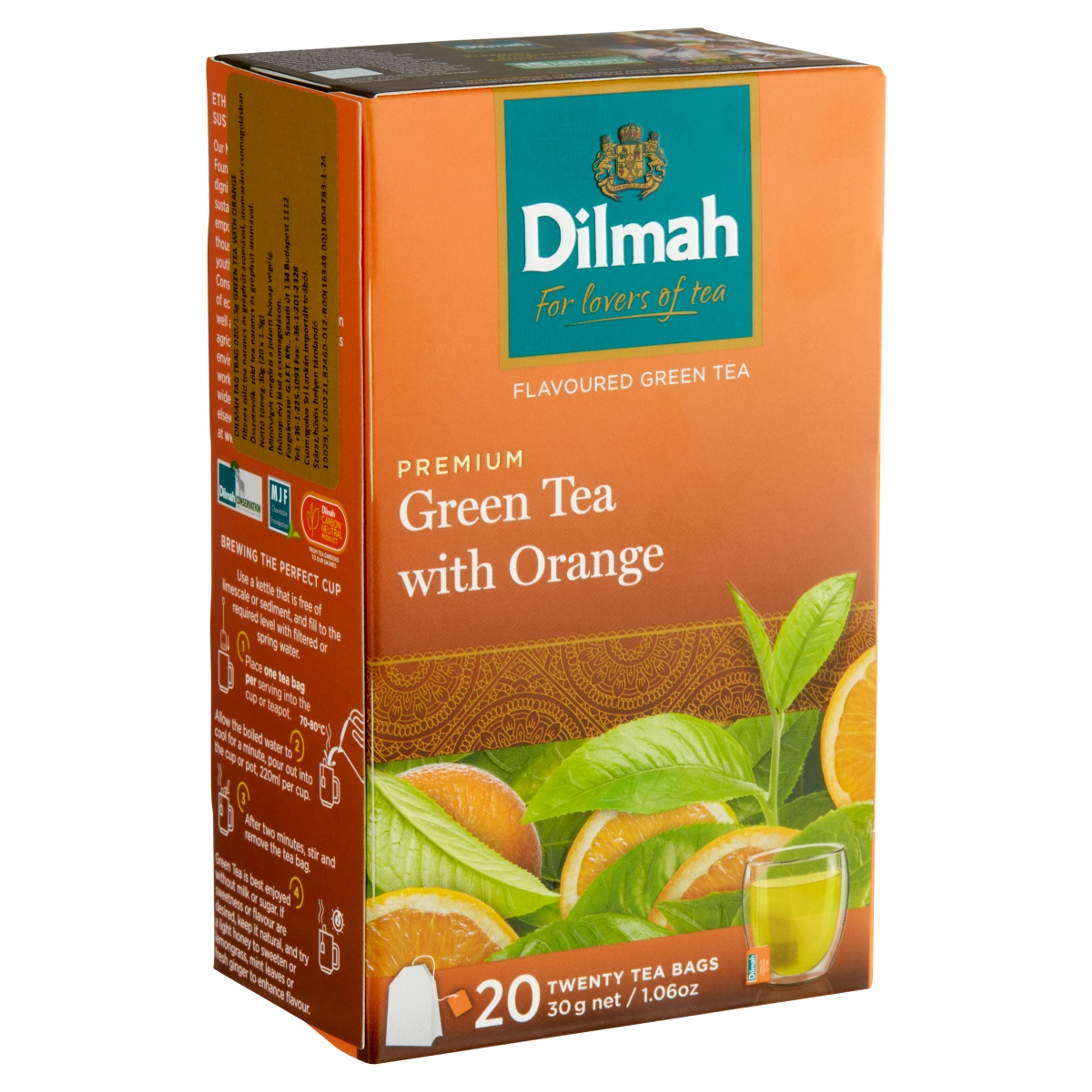 Dilmah Green tea naracs és grépfrút aromával - 30 g-2