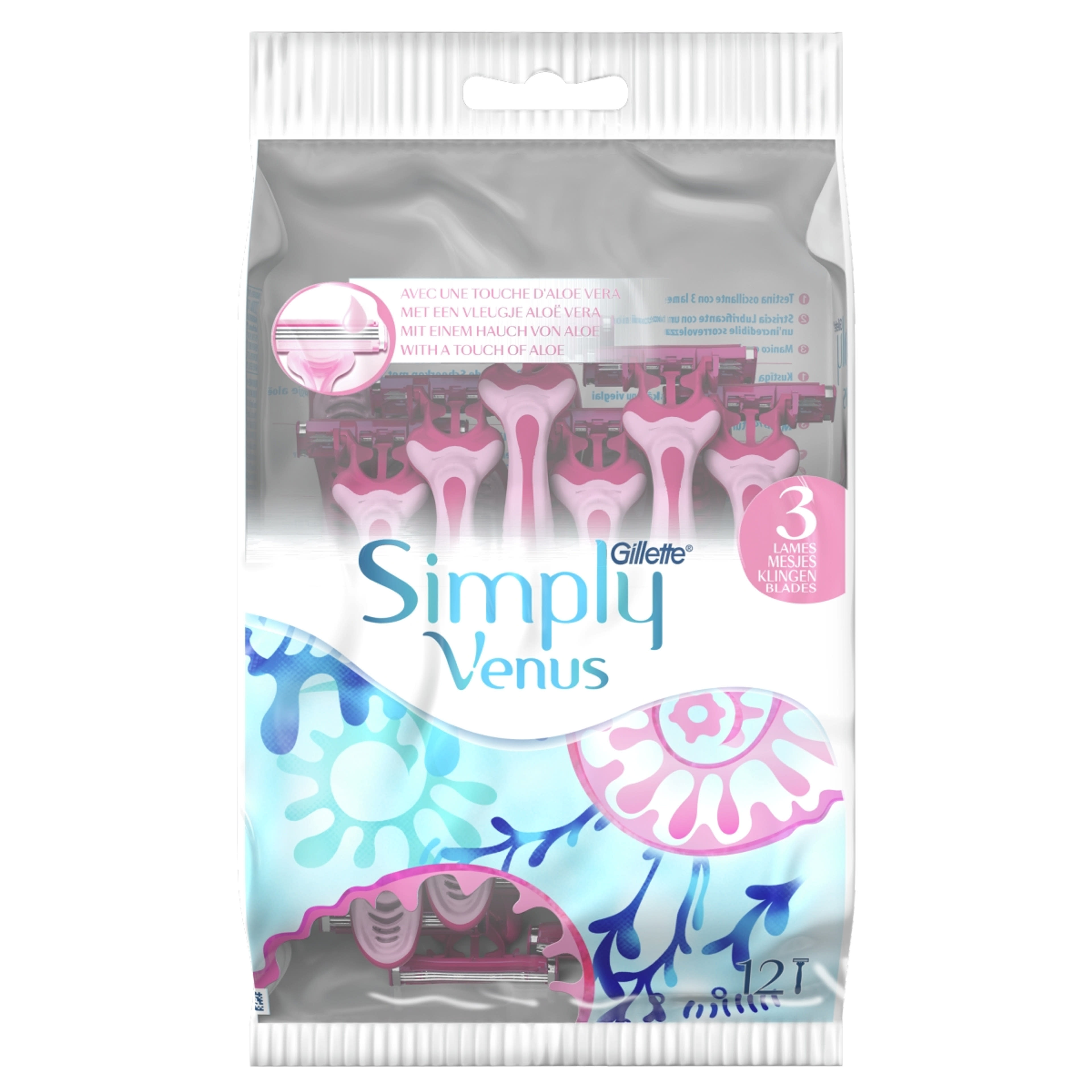 Gillette Simply Venus 3 pengés eldobható borotva - 12 db-1