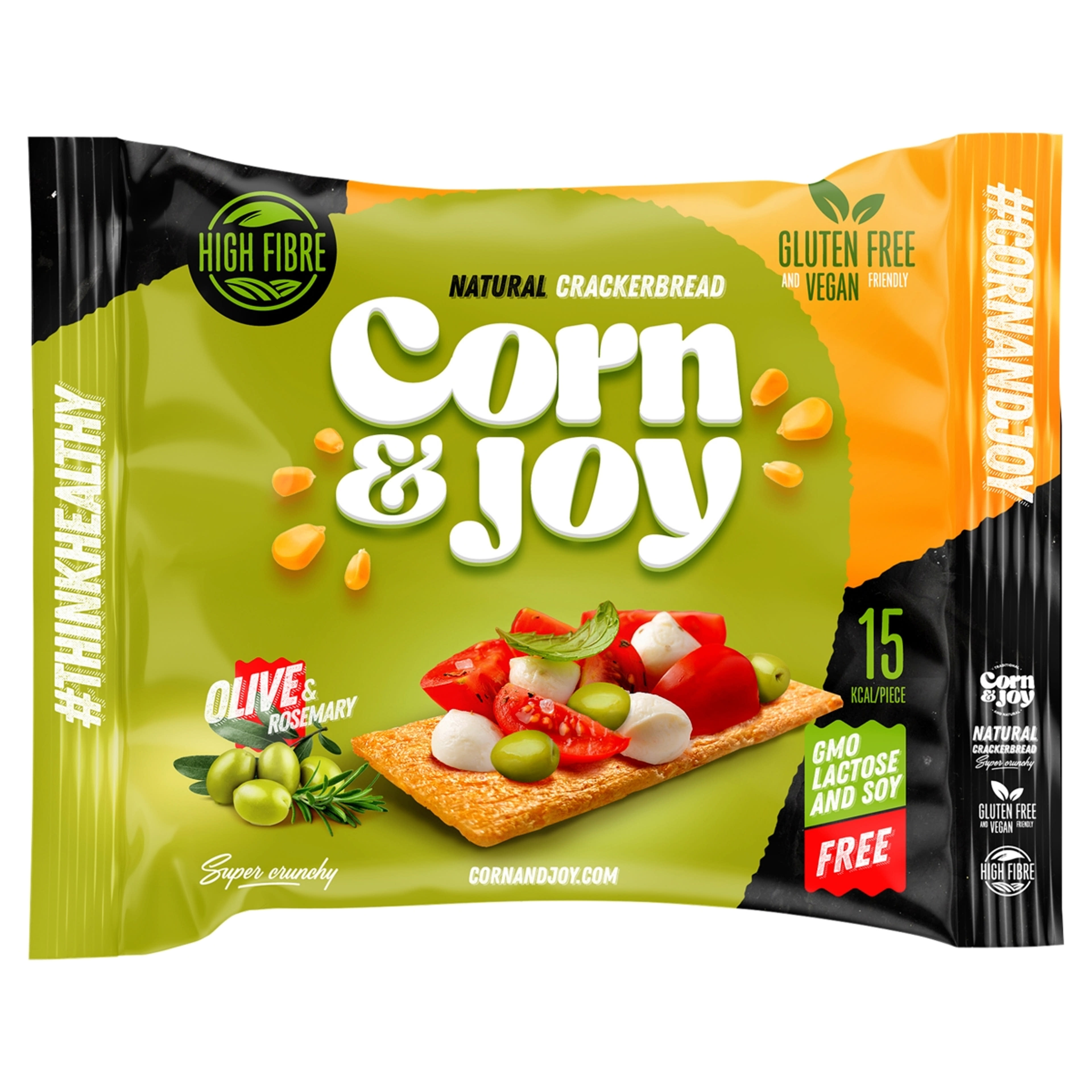 Corn&Joy extrudált kenyér rozmaring és olívaolaj ízesítéssel - 80 g-1