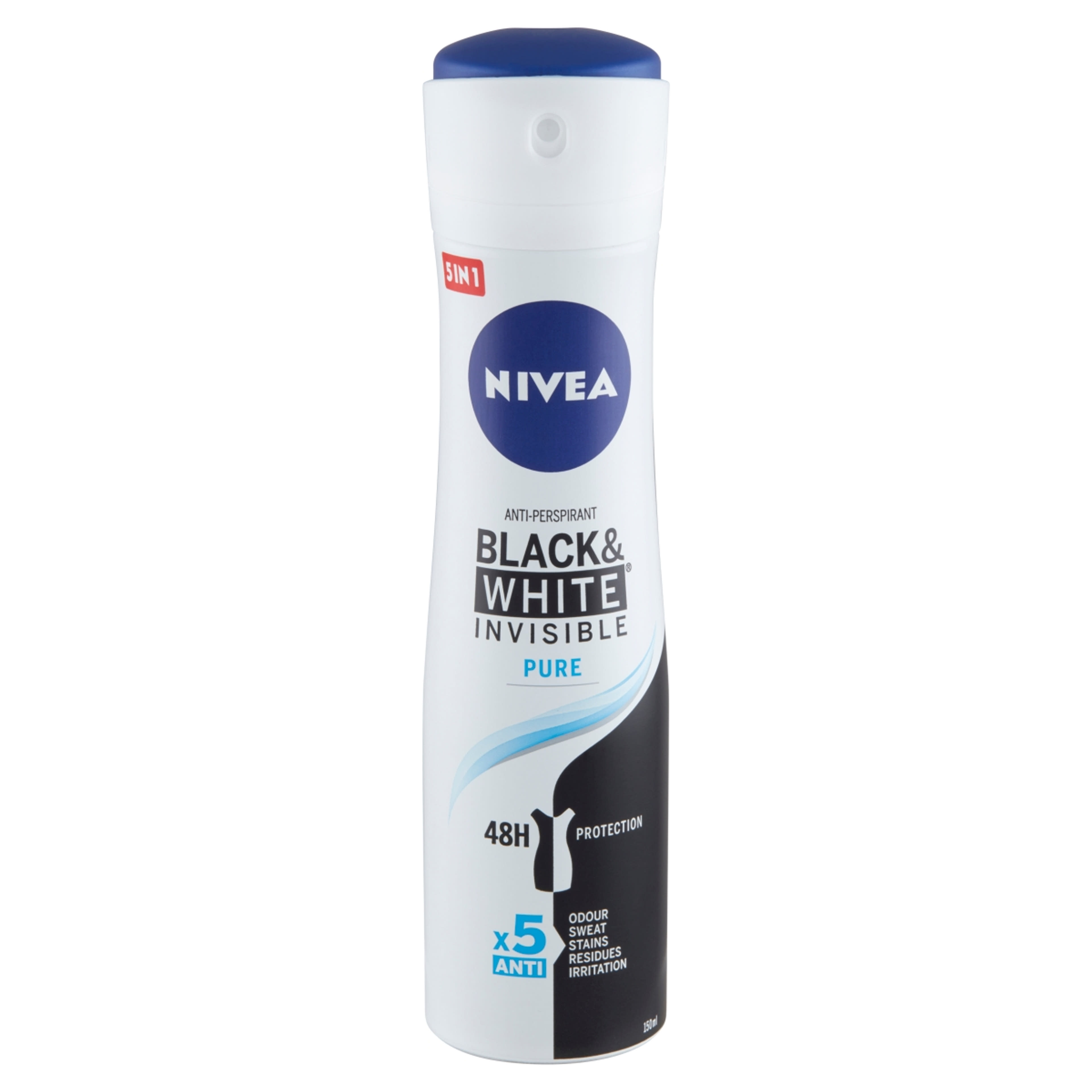 NIVEA Deo spray Black & White Invisible Pure - 150 ml-2