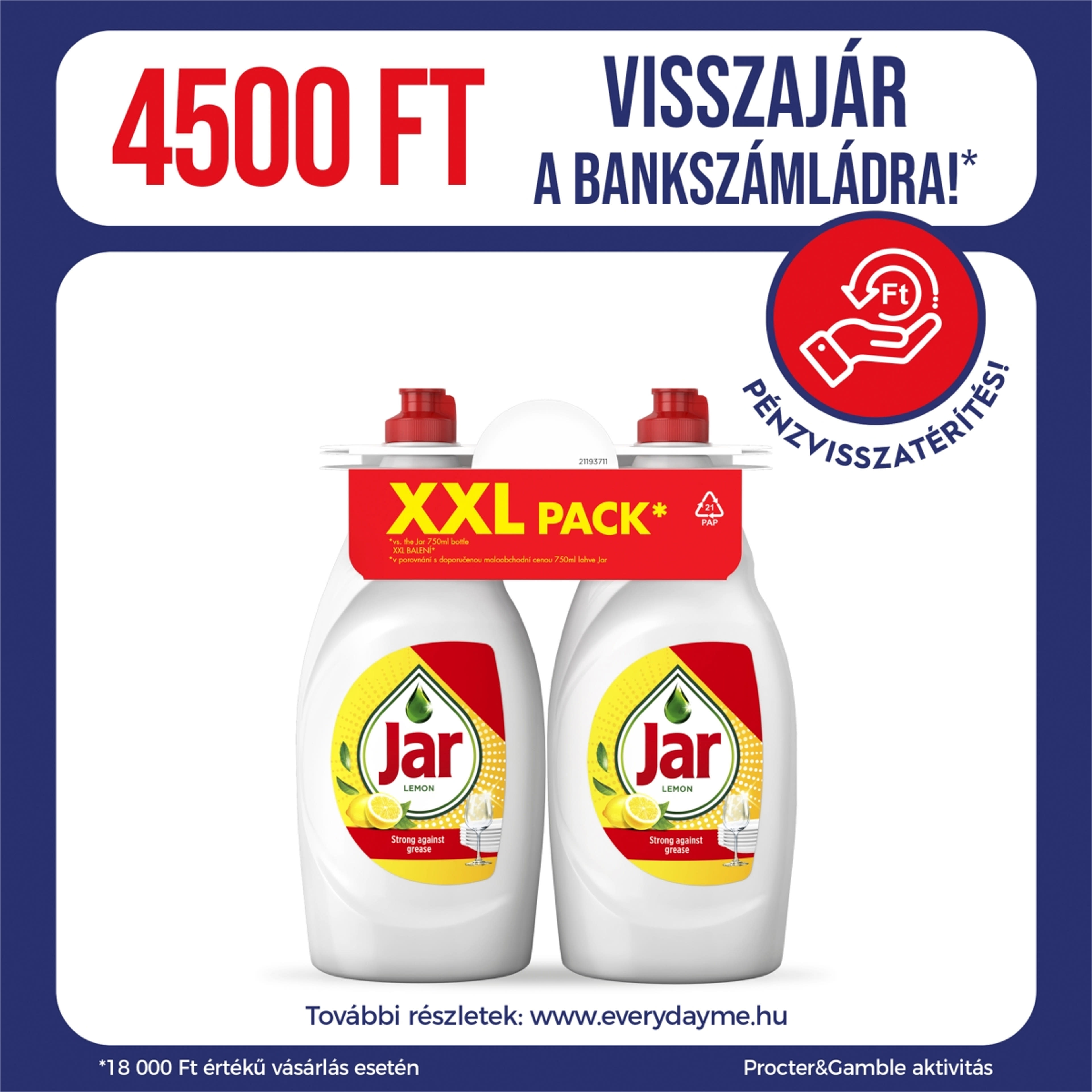Jar Lemon mosogatószer - 1500 ml