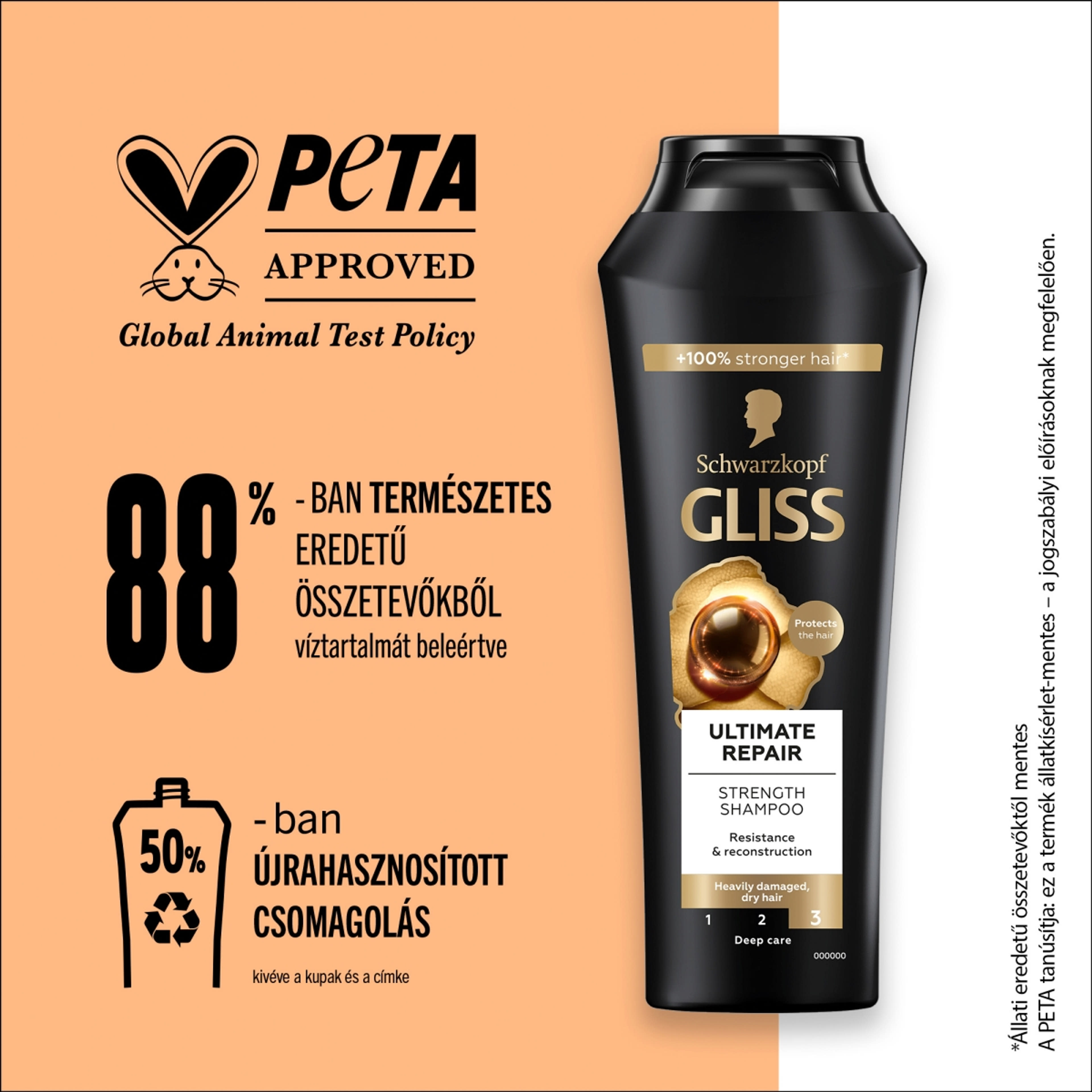 Gliss Ultimate Repair hajregeneráló sampon - 400 ml-5