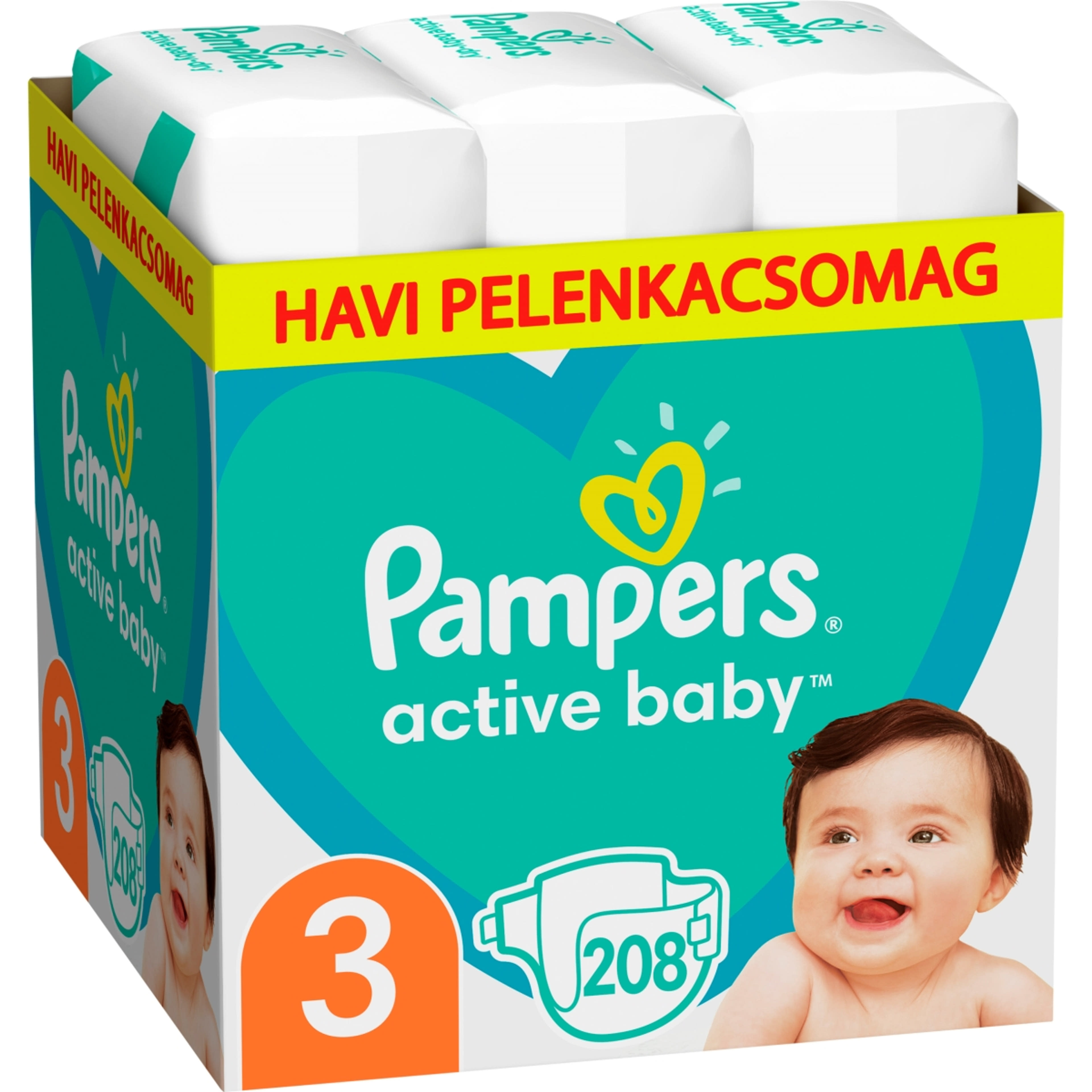 Pampers Active Baby pelenka monthly pack 3-as 6-10 kg - 208 db-9