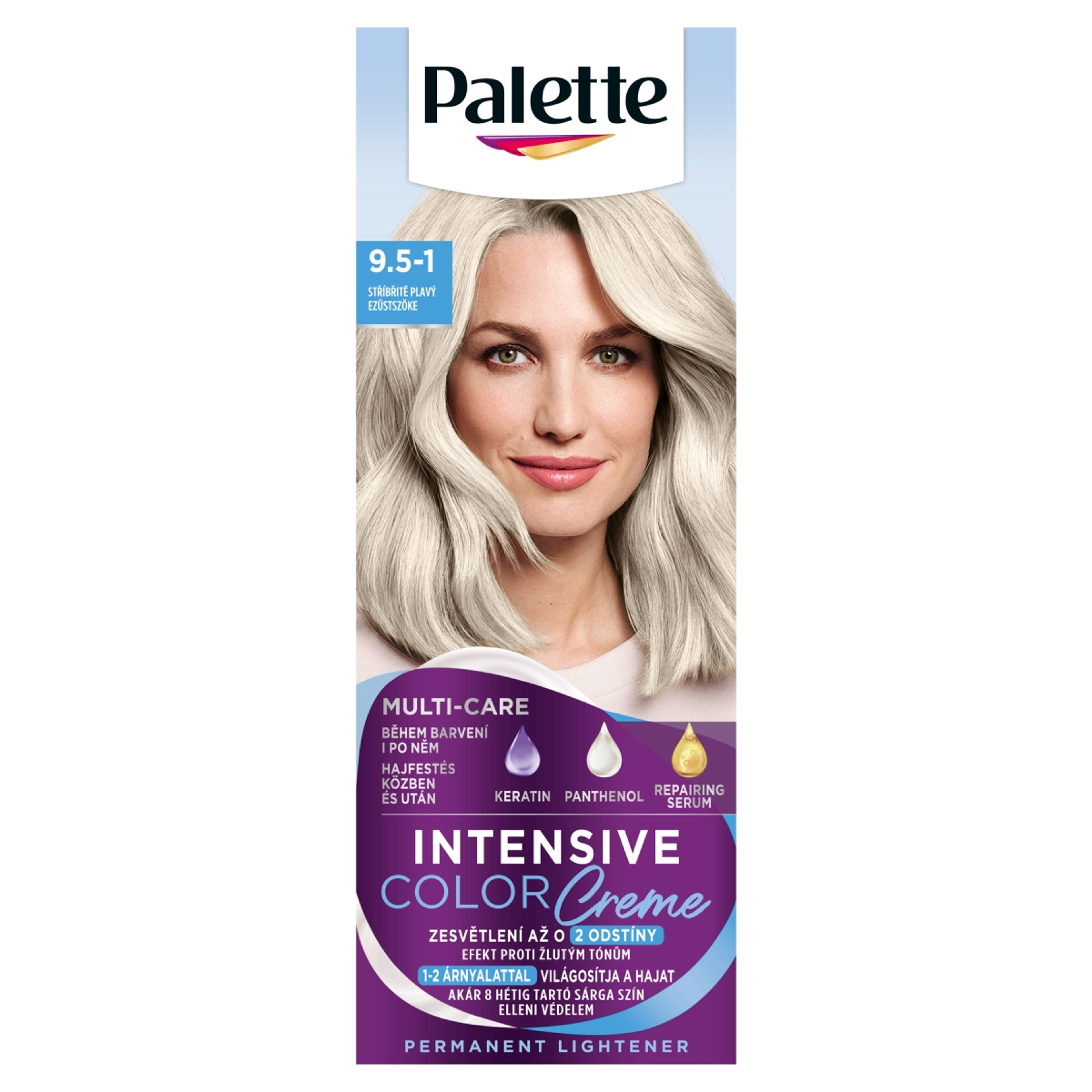 Schwarzkopf Palette Intensive Color Creme hajfesték 9.5-1 C9 Ezüstszőke - 1 db-1