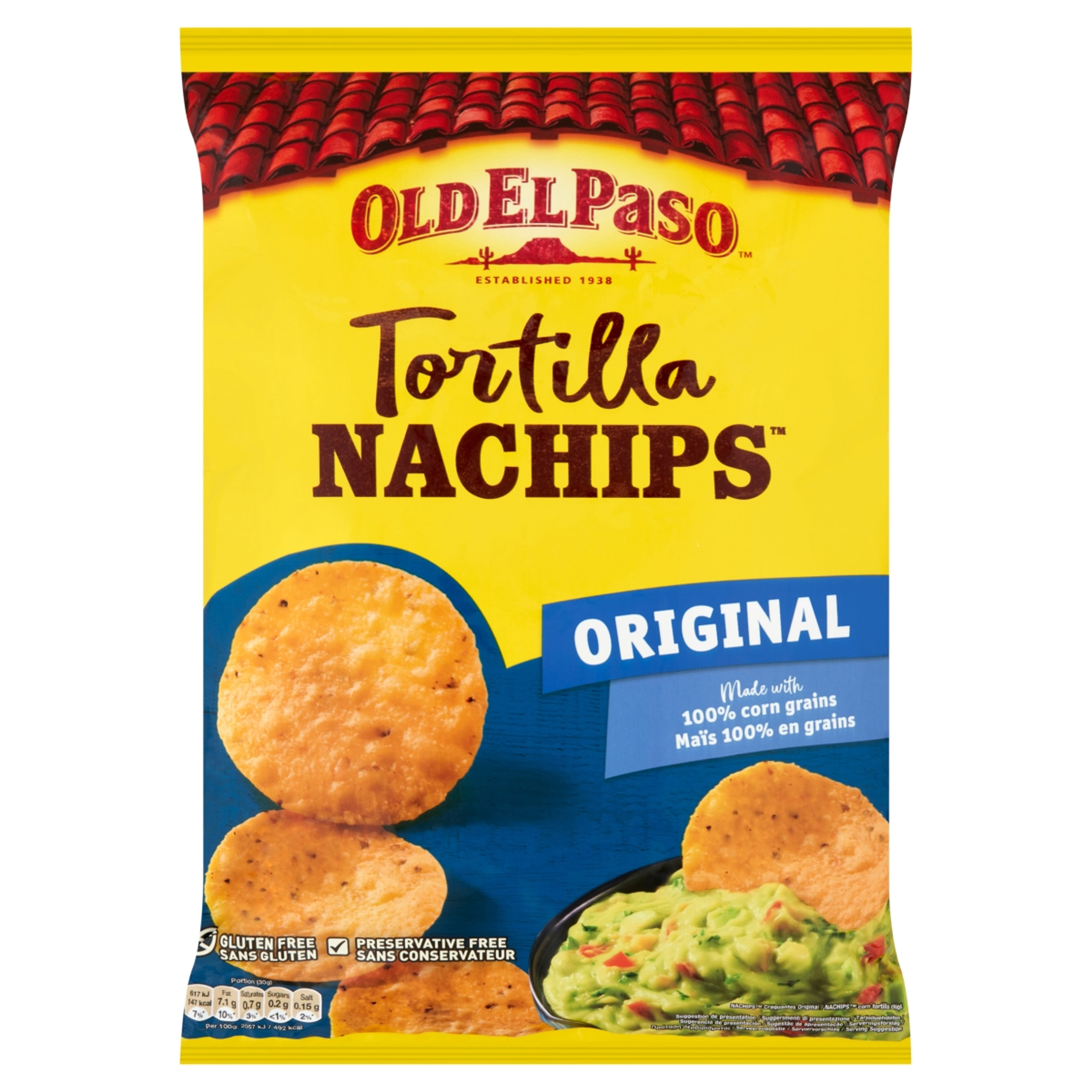 Old El Paso tortilla chips sós - 185 g