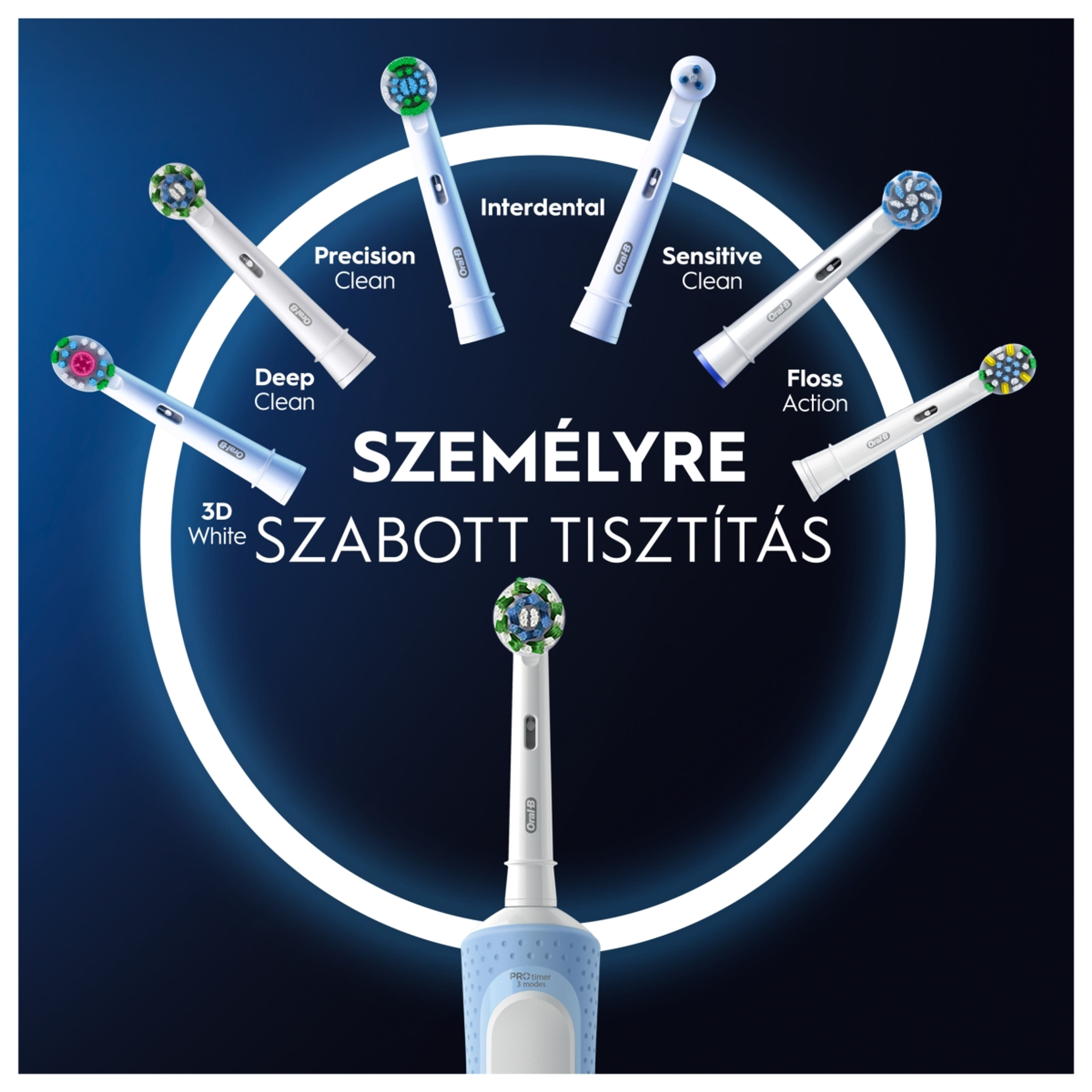 Oral-B Vitality Pro elektromos fogkefe, fekete - 1 db-6