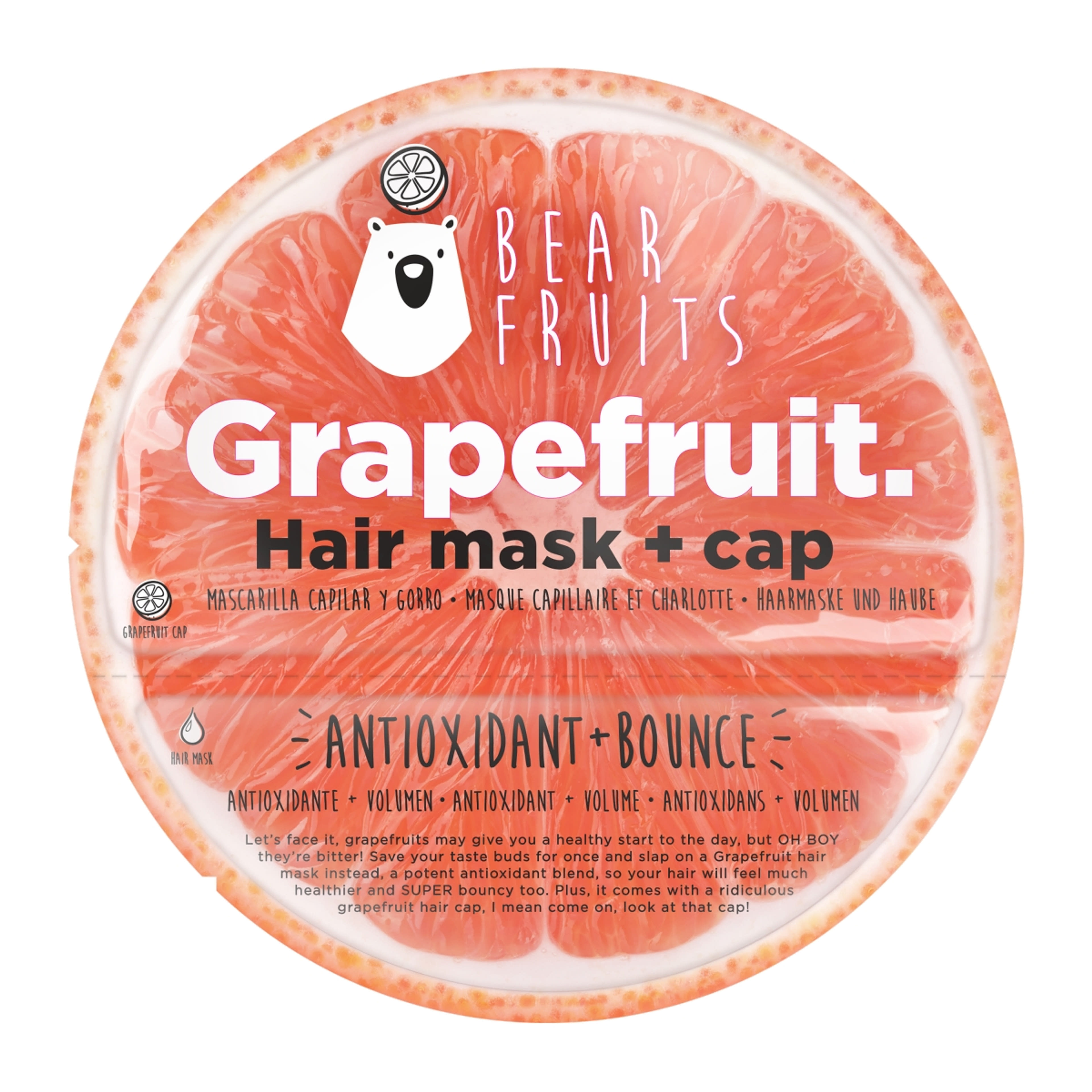 Bear Fruits hajmaszk, grapefruit - 20 ml