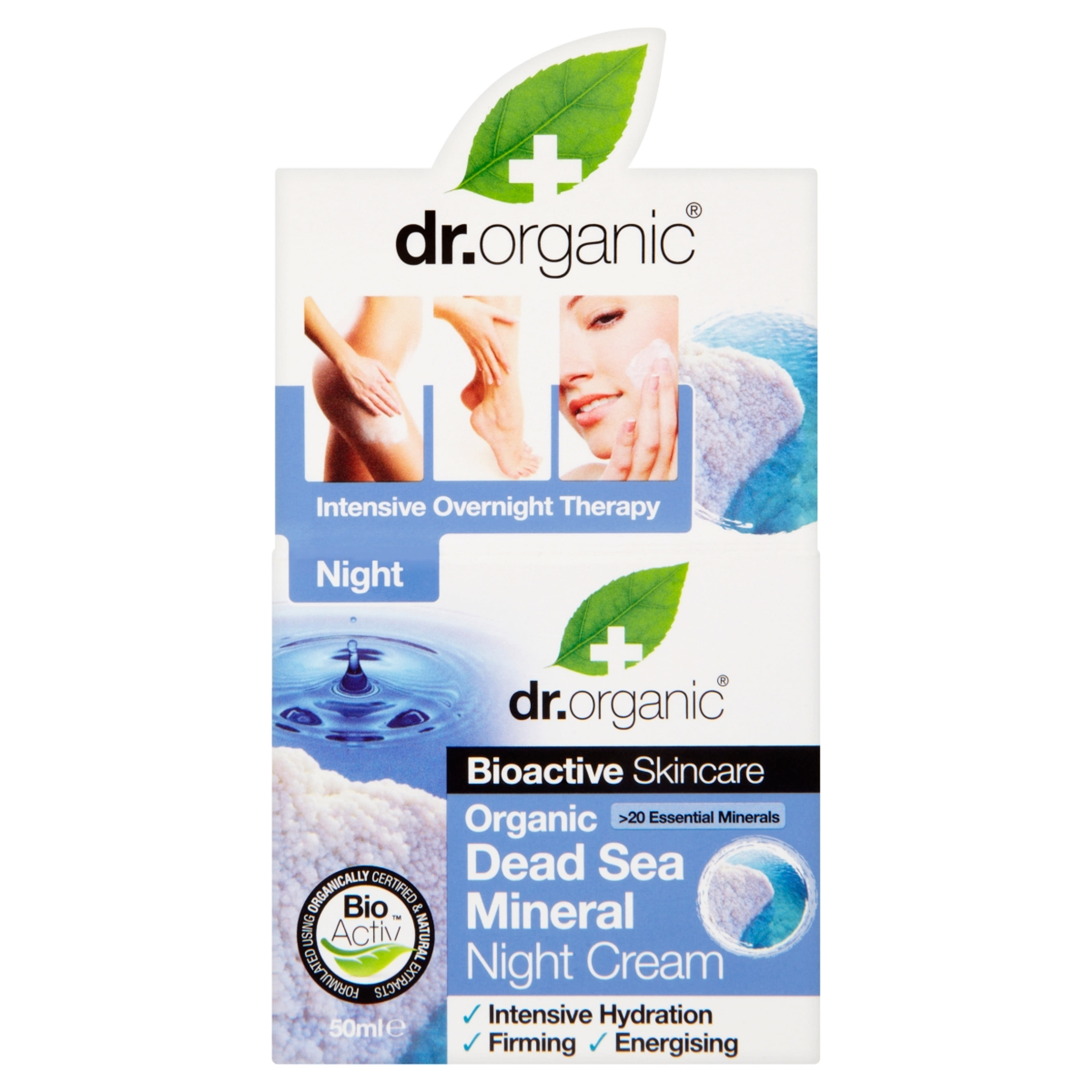 Dr. Organic éjszakai krém bio tengeri ásványokkal - 50 ml-1