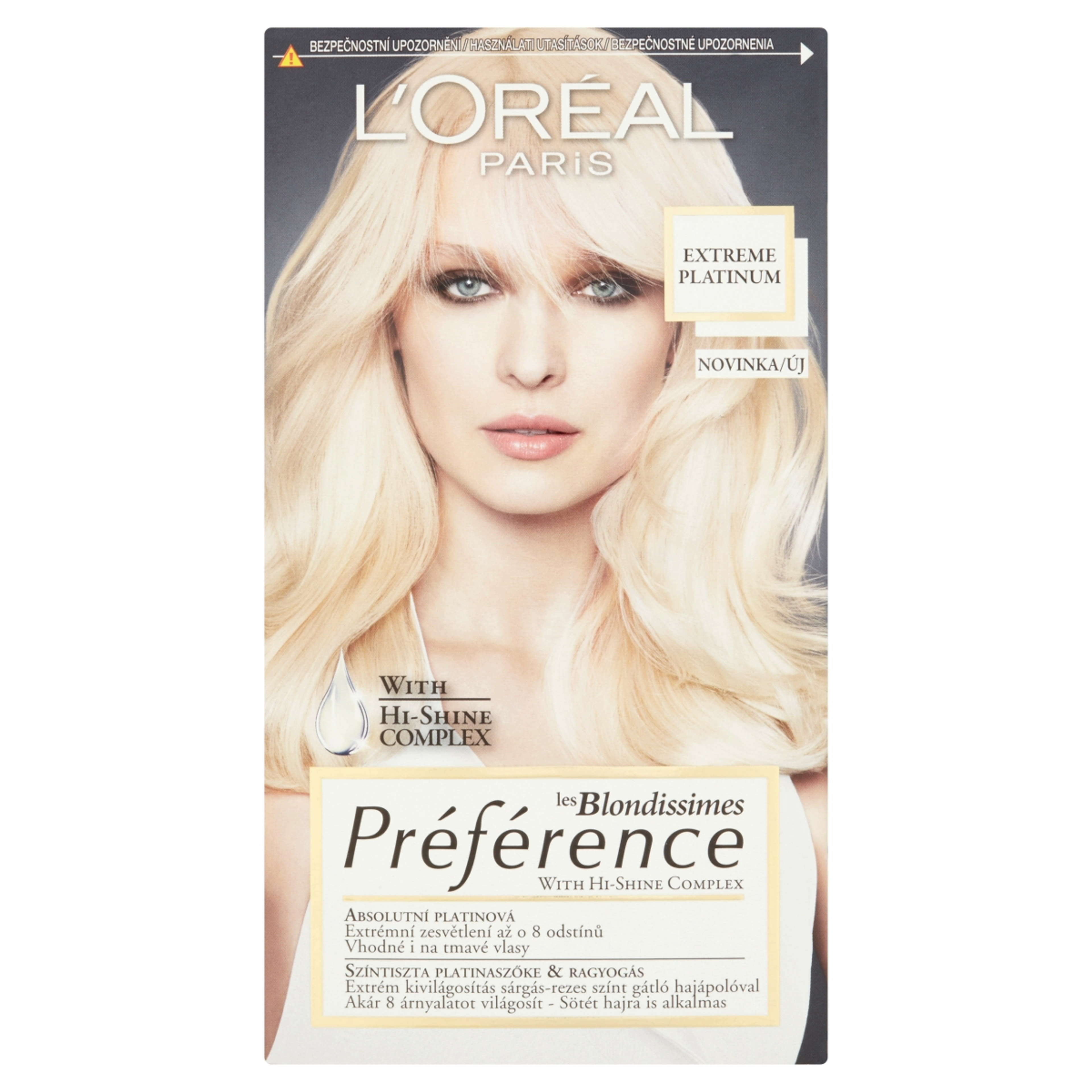 L'Oréal Paris Préférence hajfesték 8L Extra platinaszőke - 1 db
