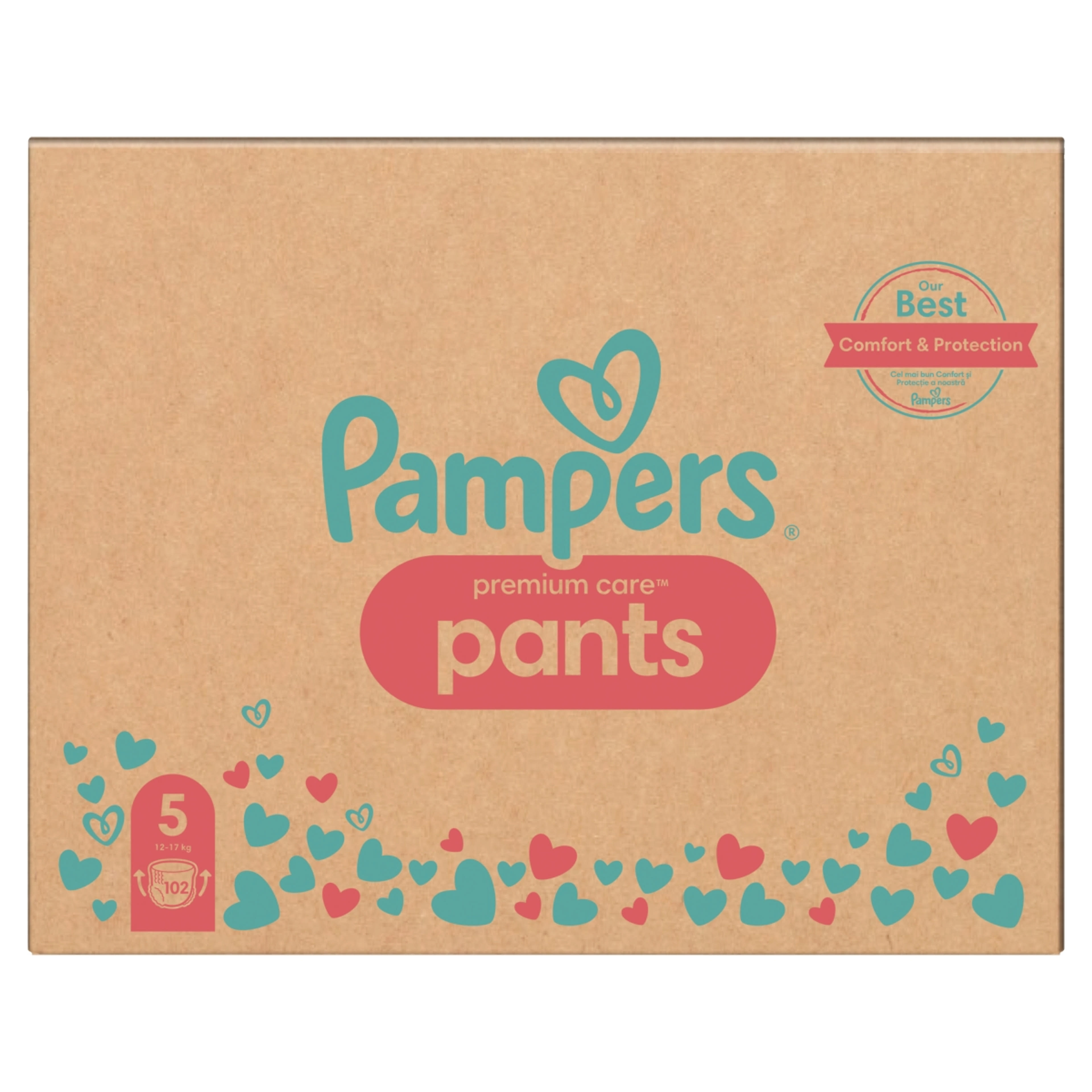 Pampers Premium Care bugyipelenka 5-ös 12-17 kg - 102 db