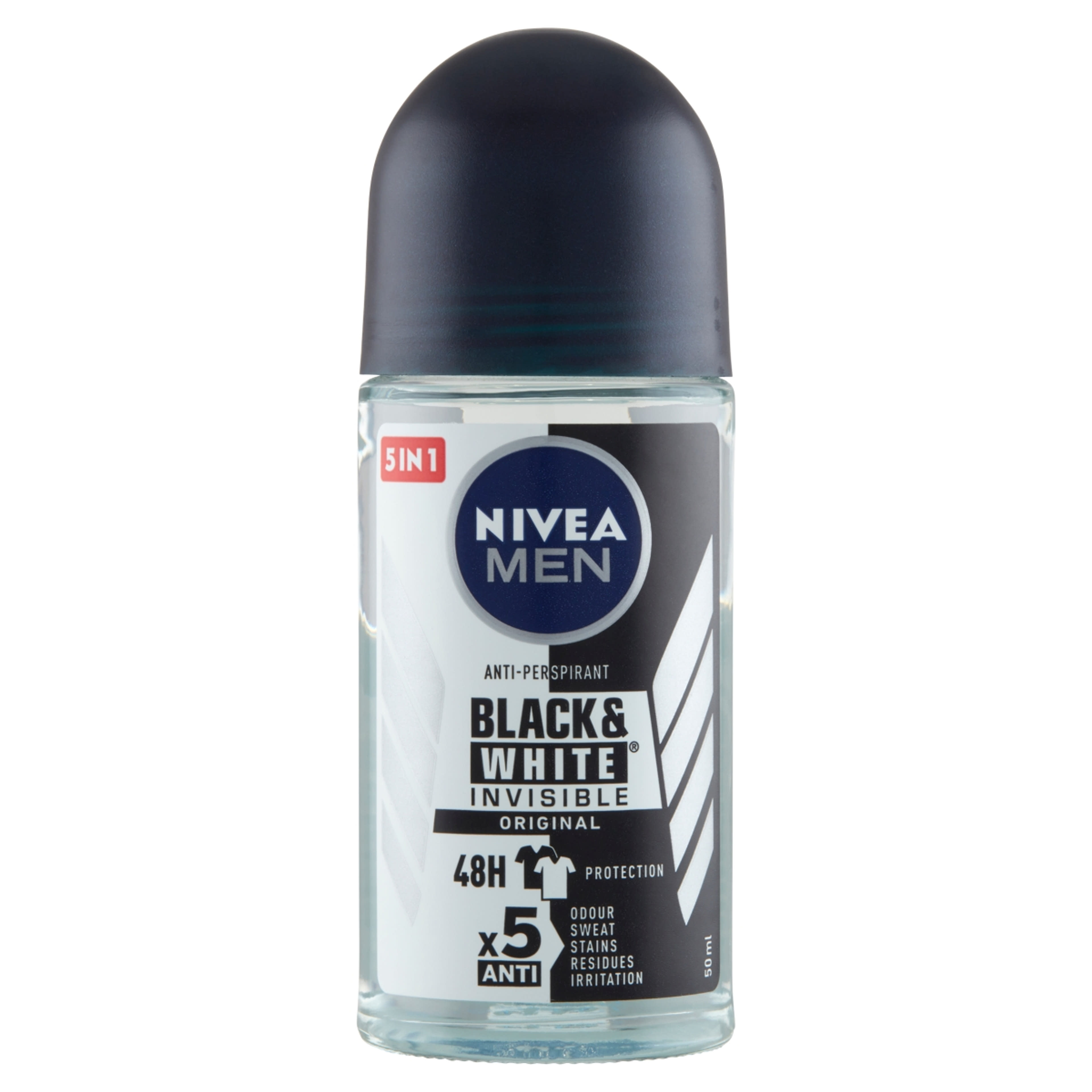 NIVEA MEN Izzadásgátó golyós dezodor Black & White Invisible Power - 50 ml