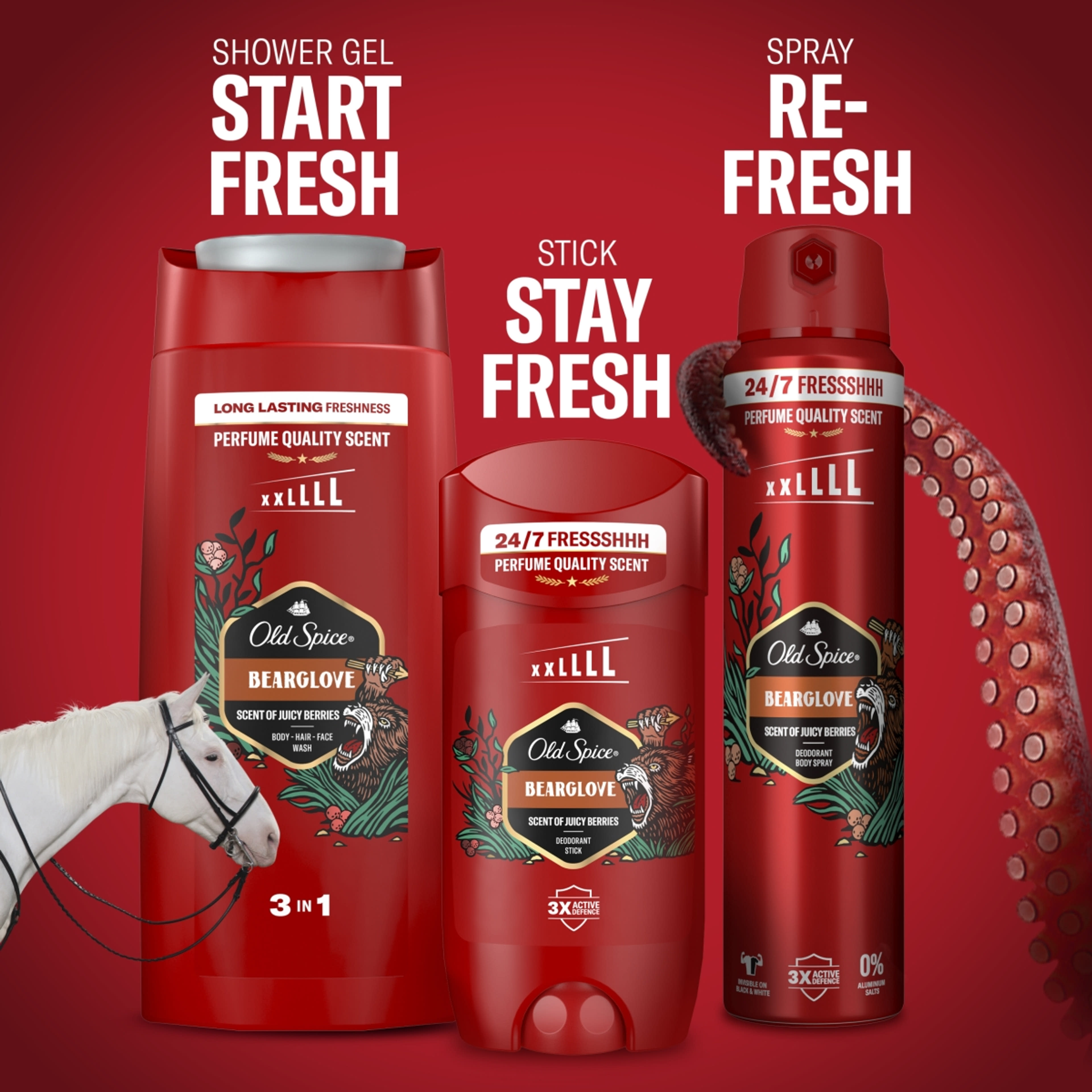 Old Spice Bearglove dezodor spray férfiaknak - 250 ml-9