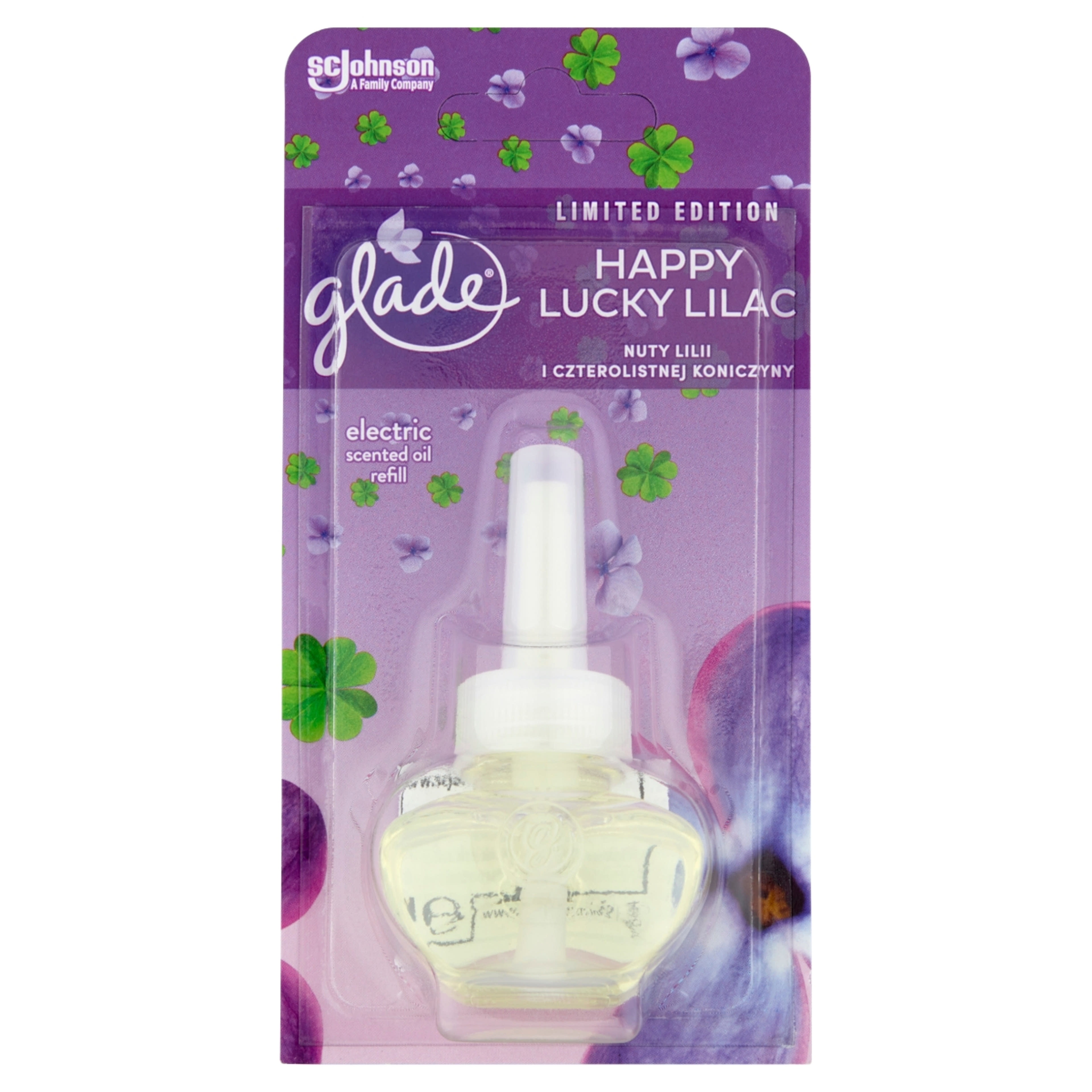 Glade Happy Lucky Lilac elektromos légfrissítő készülék utántöltő - 20 ml
