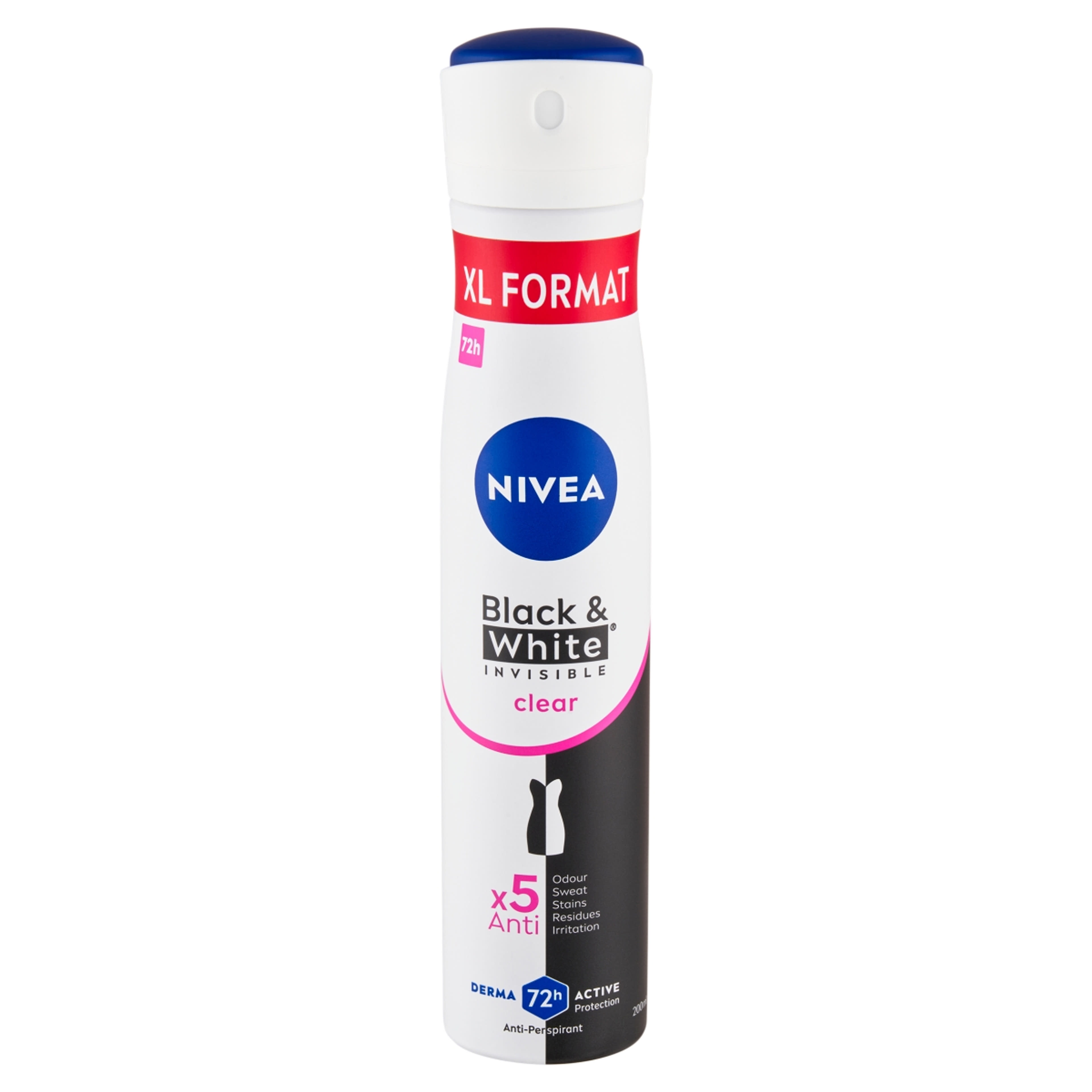 Nivea deo black & white invisible clear - 200 ml-2