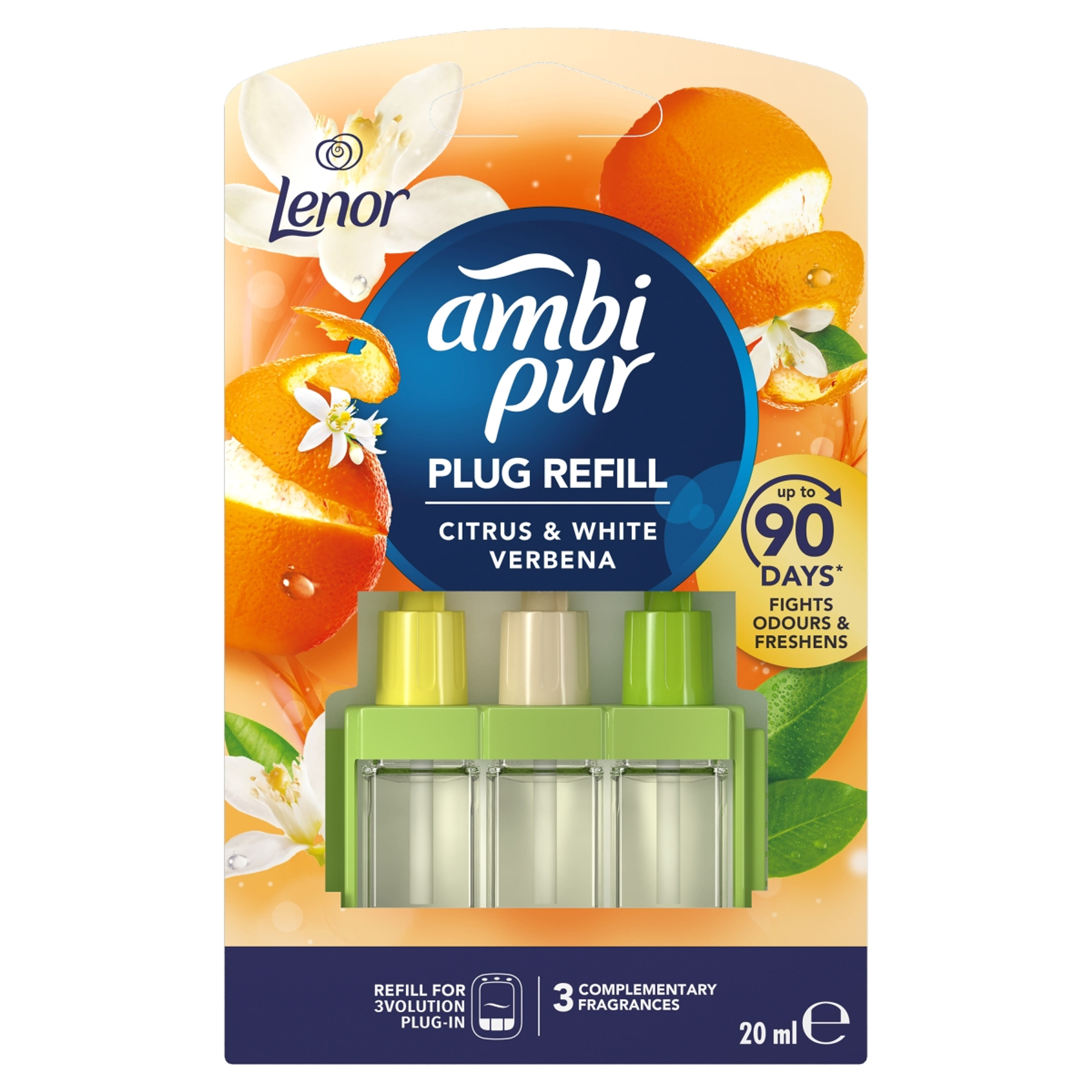 Ambi Pur 3Volution Citrus and White Verbena elektromos légfrissítő utántöltő - 20ml