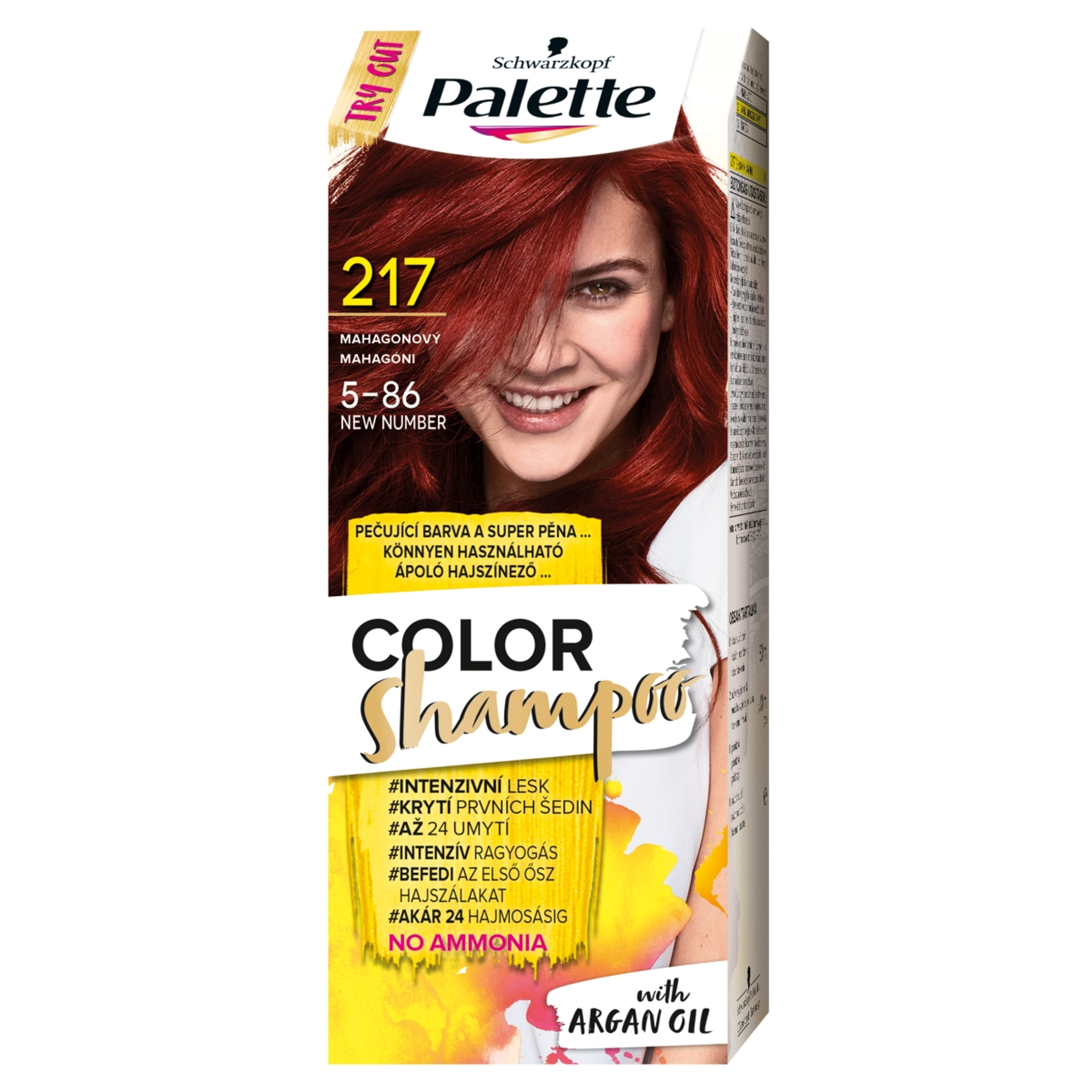 Schwarzkopf Palette Color Shampoo hajfesték 217 mahagóni - 1 db