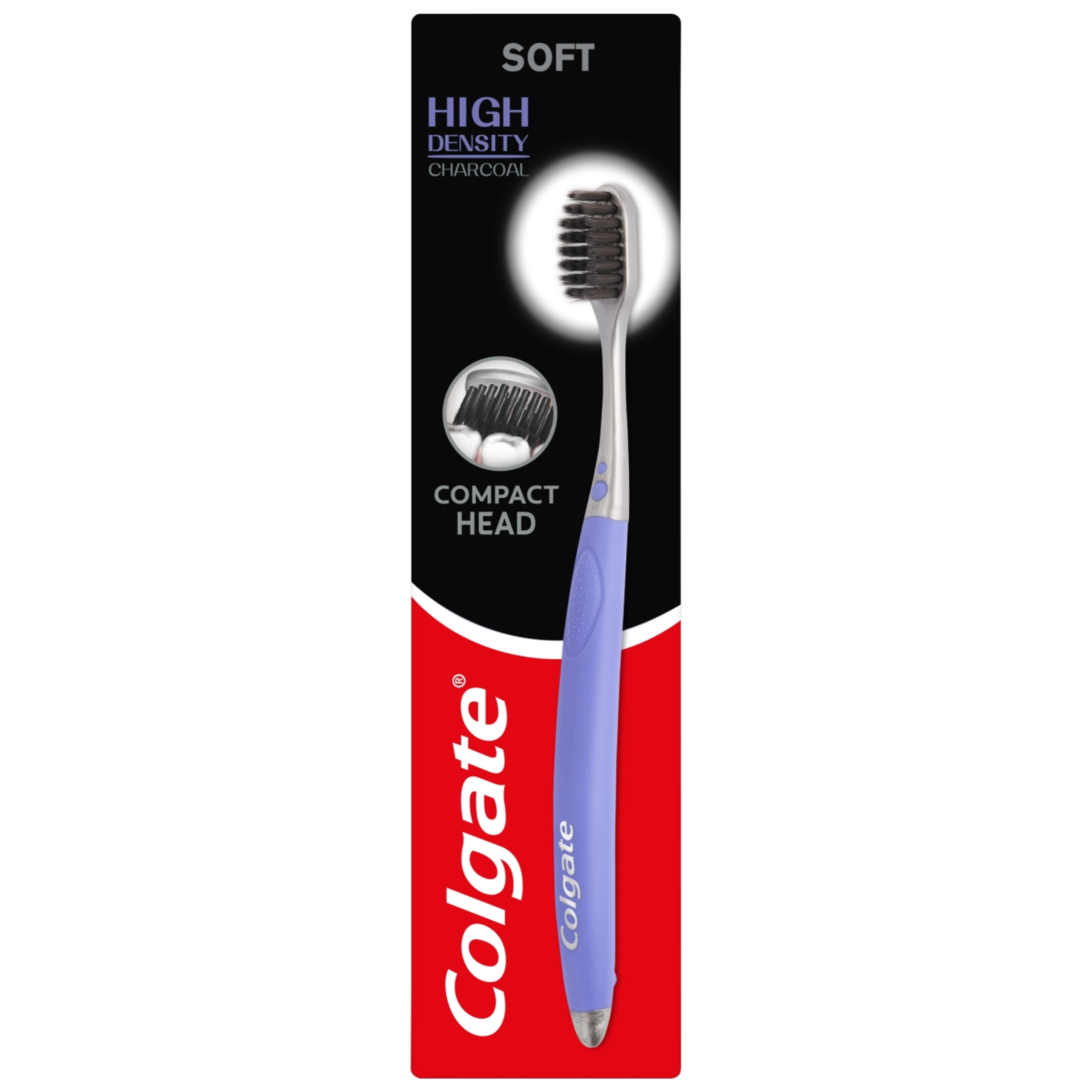 Colgate High Density Charcoal lágy fogkefe - 1 db-1