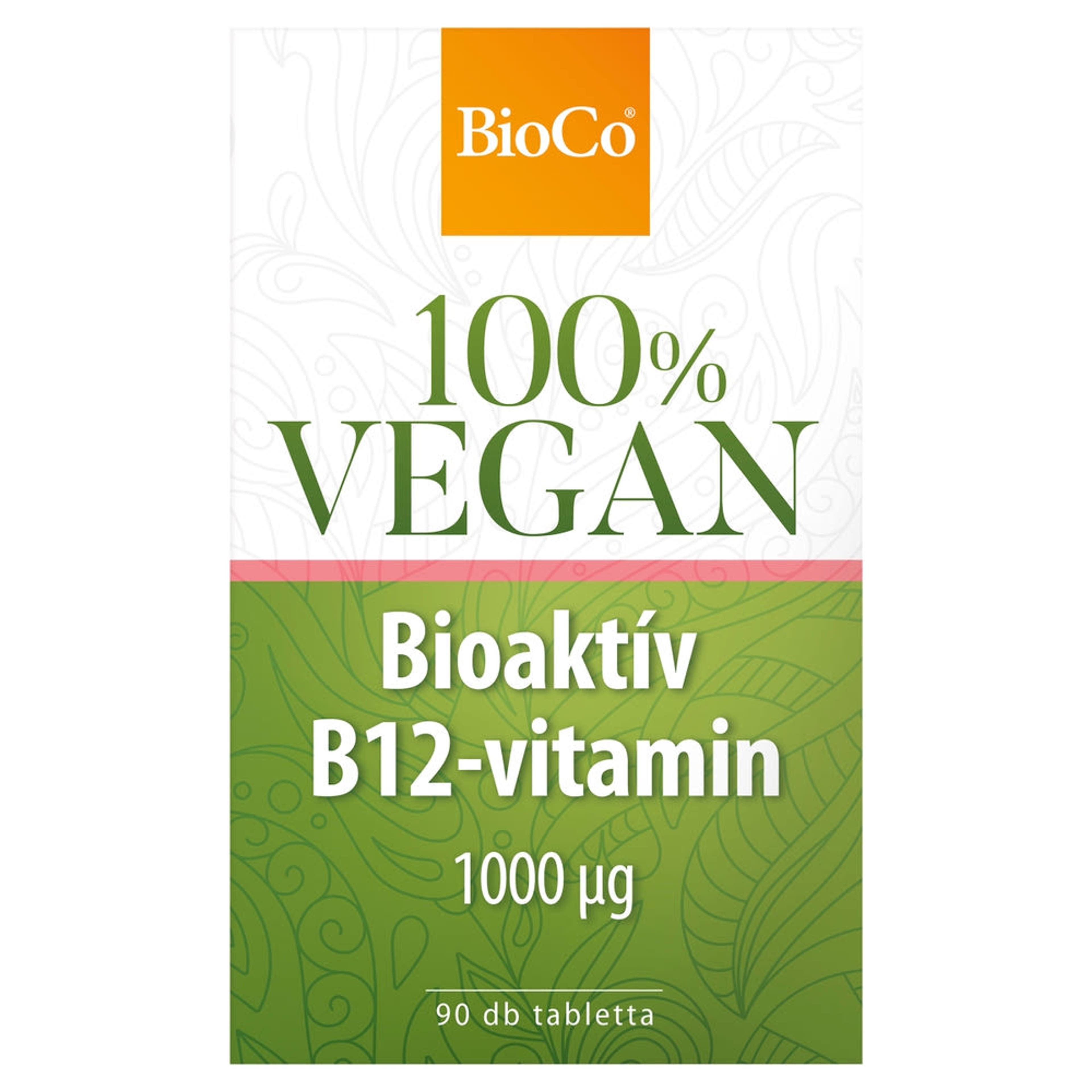 BioCo Vegan Bioaktív B12-vitamin 1000 μg étrend-kiegészítő tabletta - 90 db-1