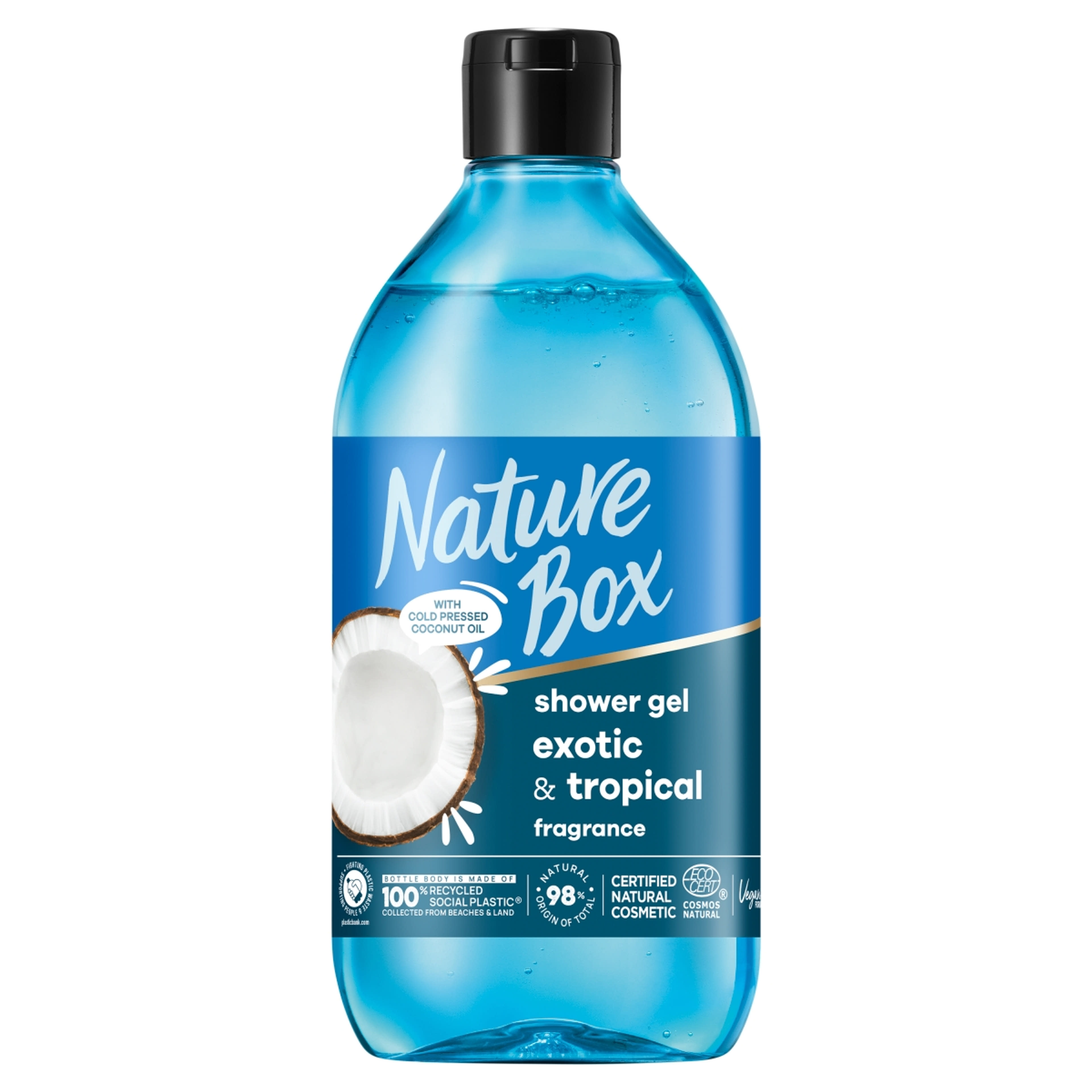 Nature Box tusfürdő  Kókusz az ápolt bőrért - 385 ml