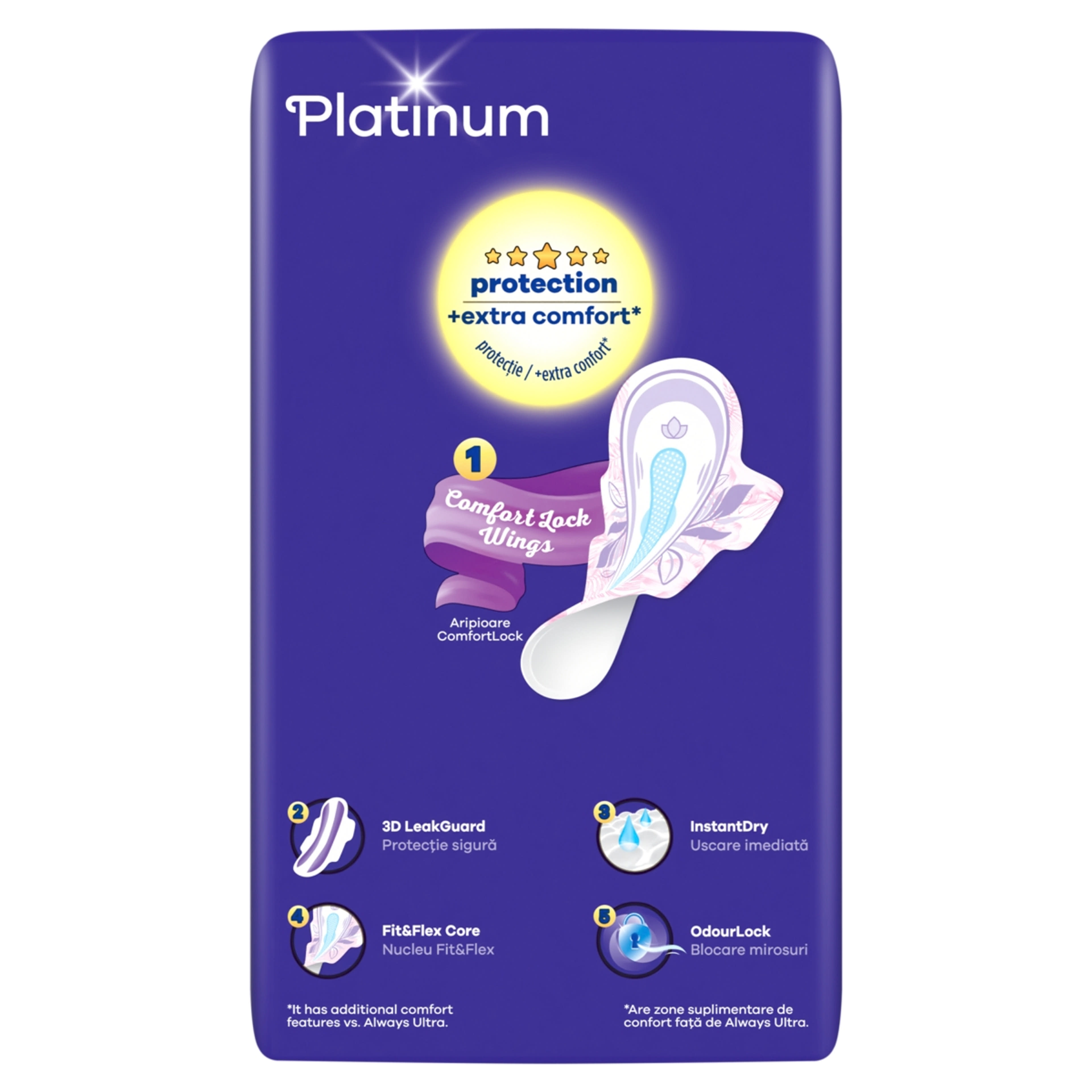 Always quattro ultra platinum normal egészségügyi betét - 30 db-3