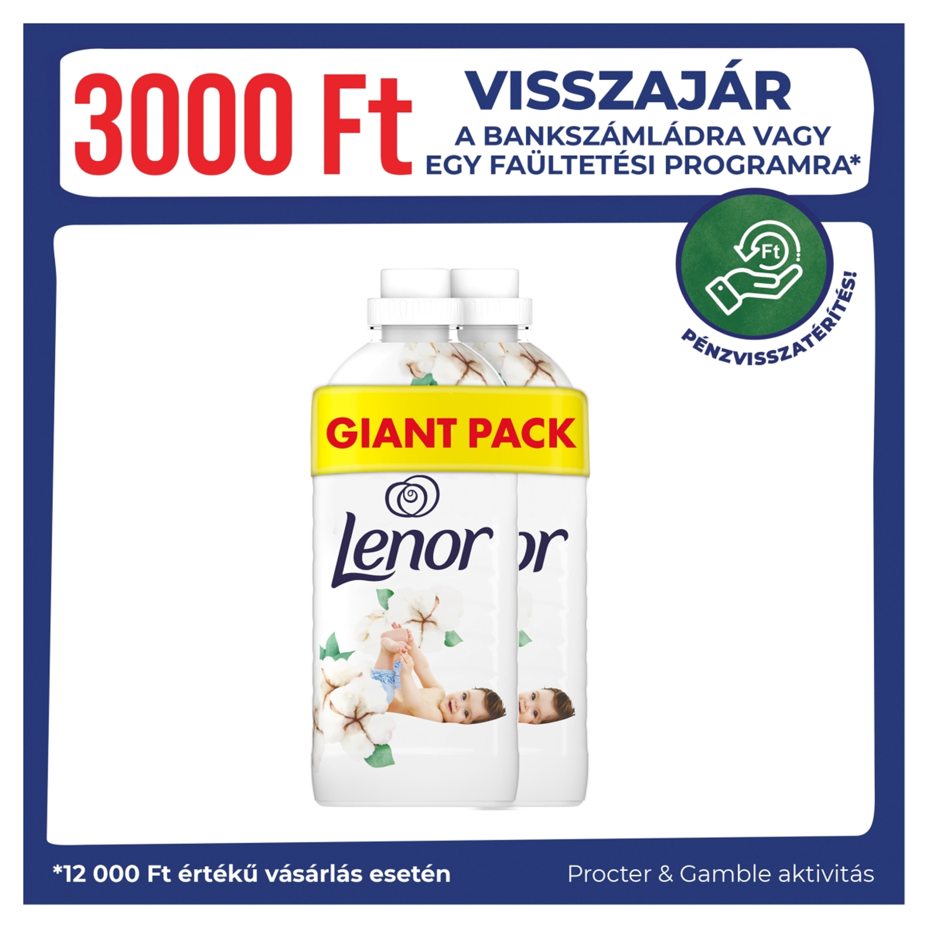 Lenor Cotton Freshness öblítő 96 mosáshoz - 1200 ml