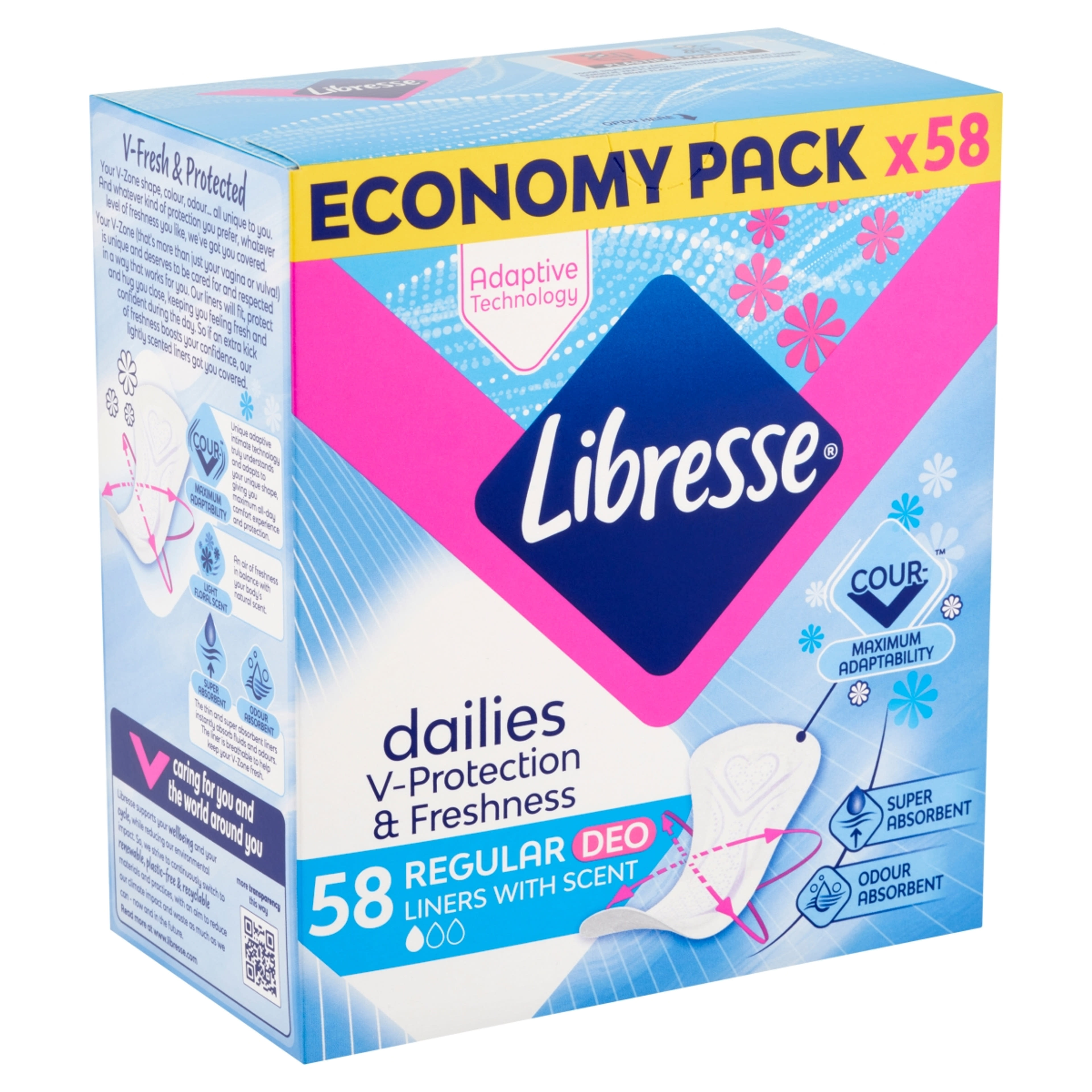Libresse Normal Deo Fresh tisztasági betét - 58 db-2