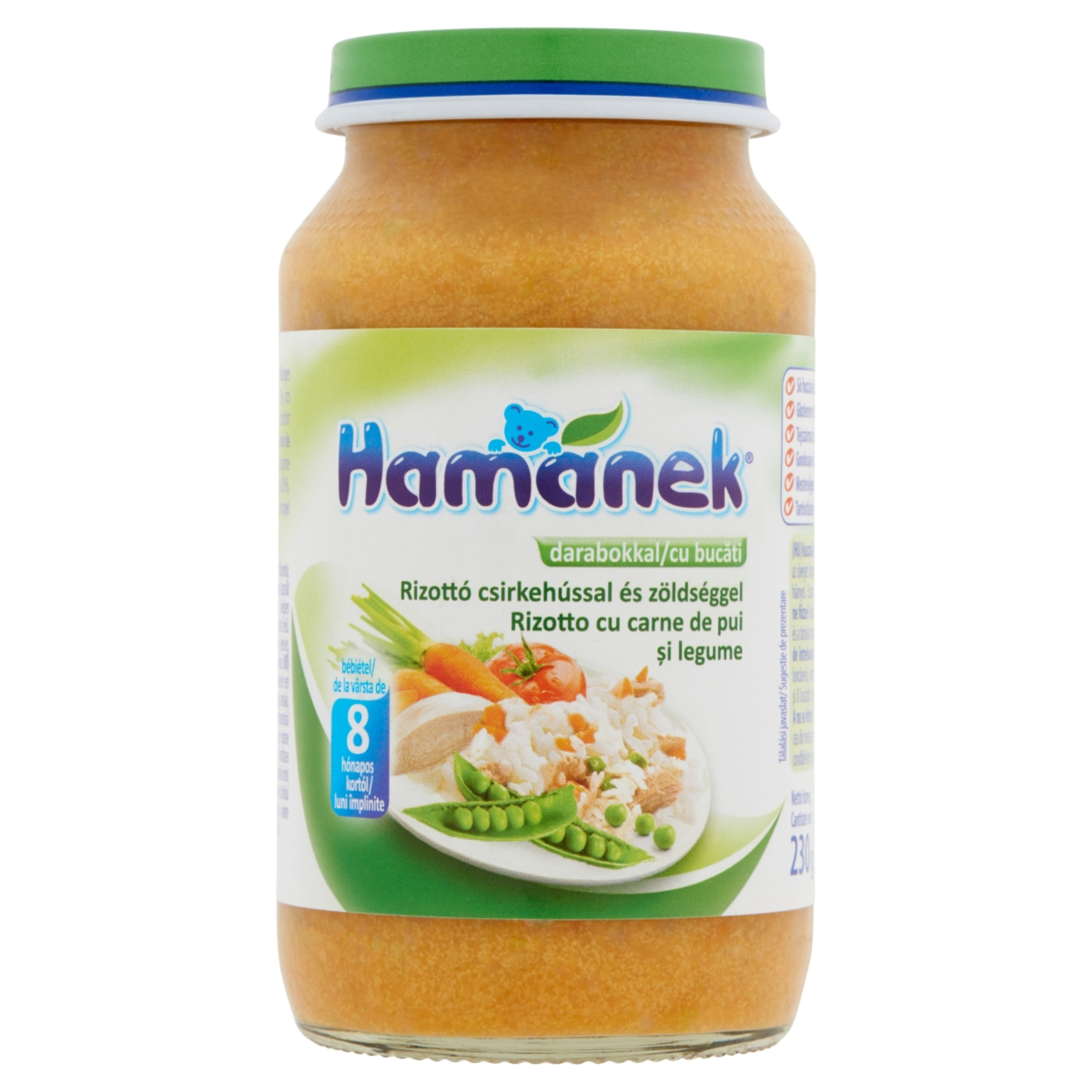 Hamánek Bébiétel Csirkehússal És Zöldséggel 8 Hónapos Kortól - 230 g-1