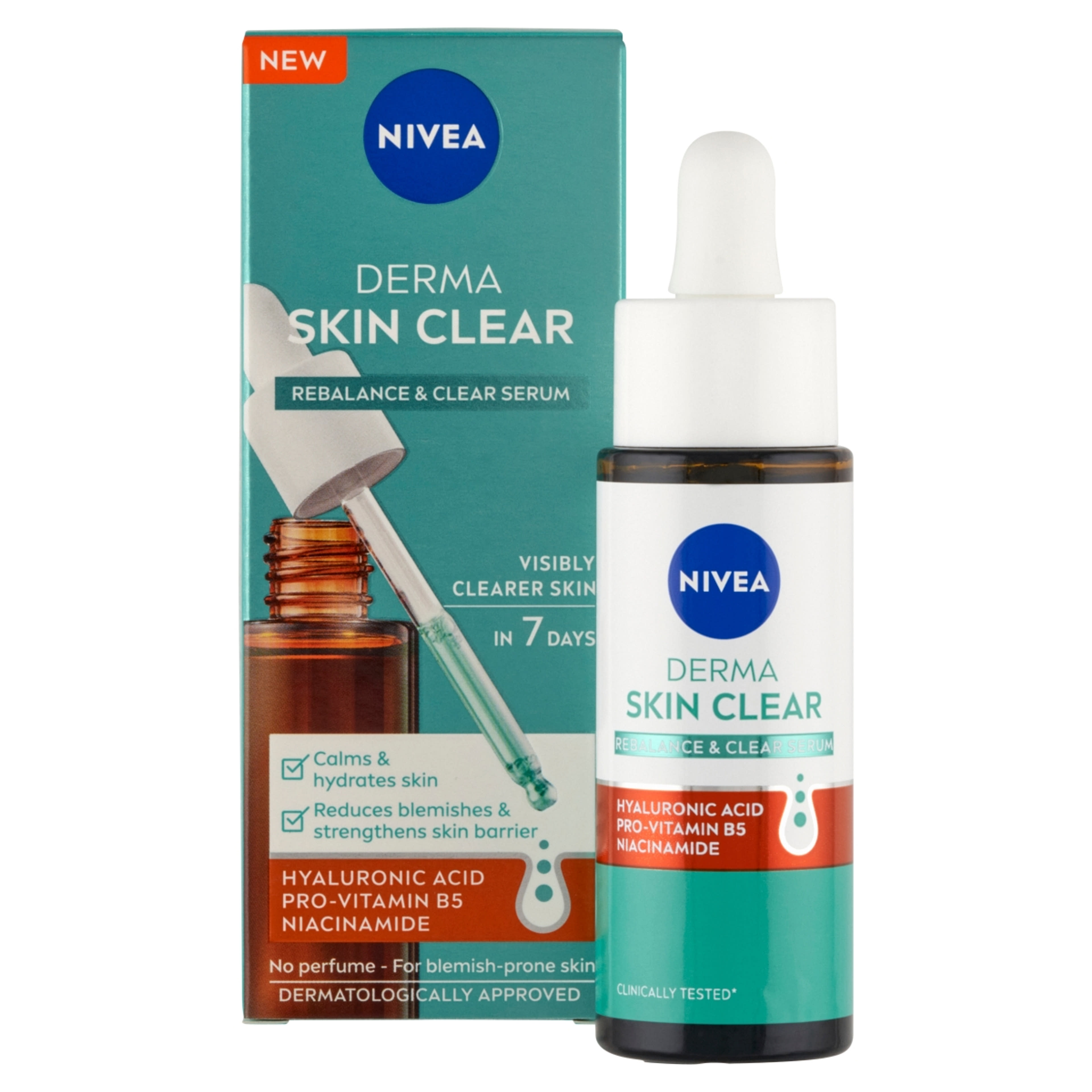 Nivea Derma Skin Clear kiegyenlítő & tisztító szérum - 30 ml-2