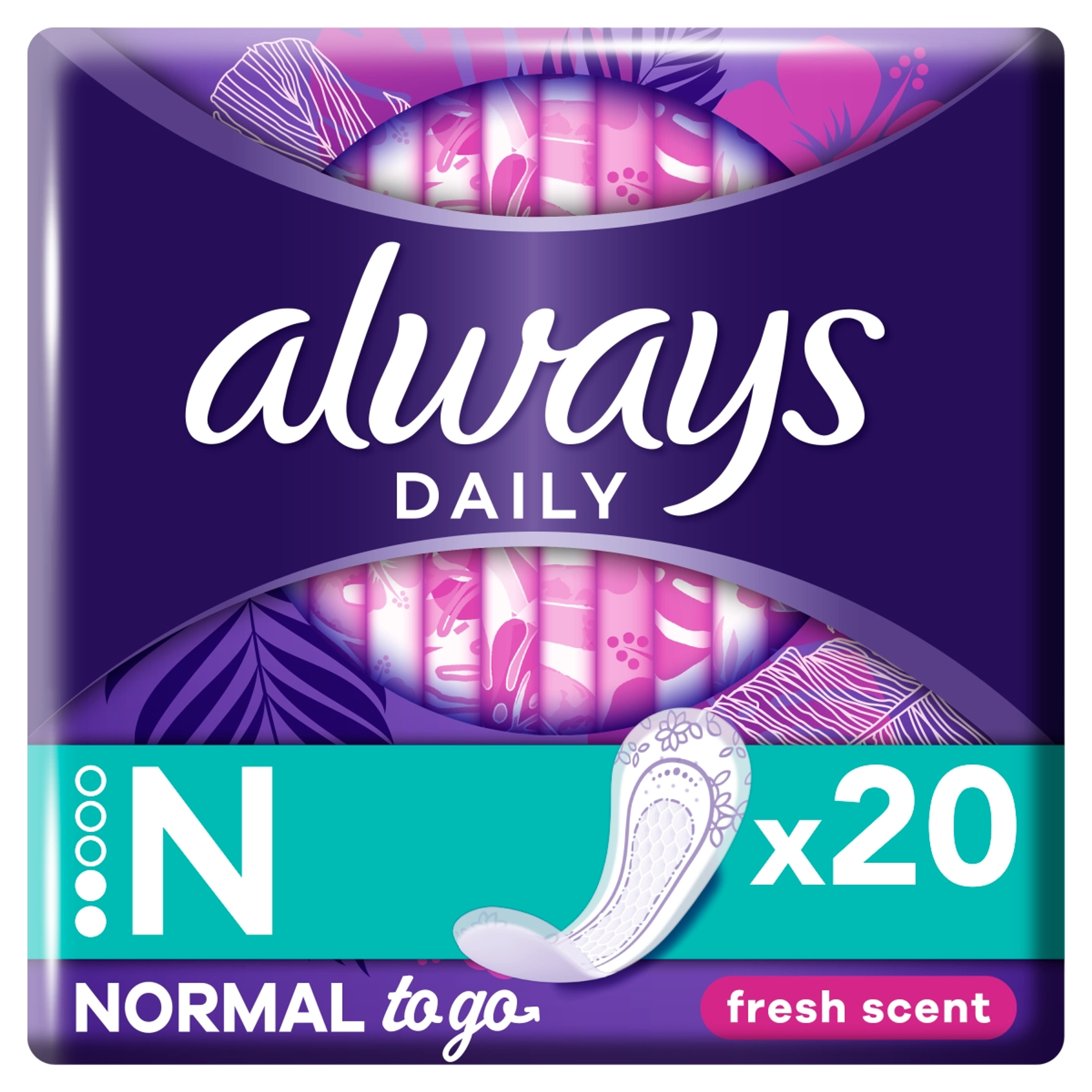 Always Dailies Singles To Go tisztasági betét - 20 db-4